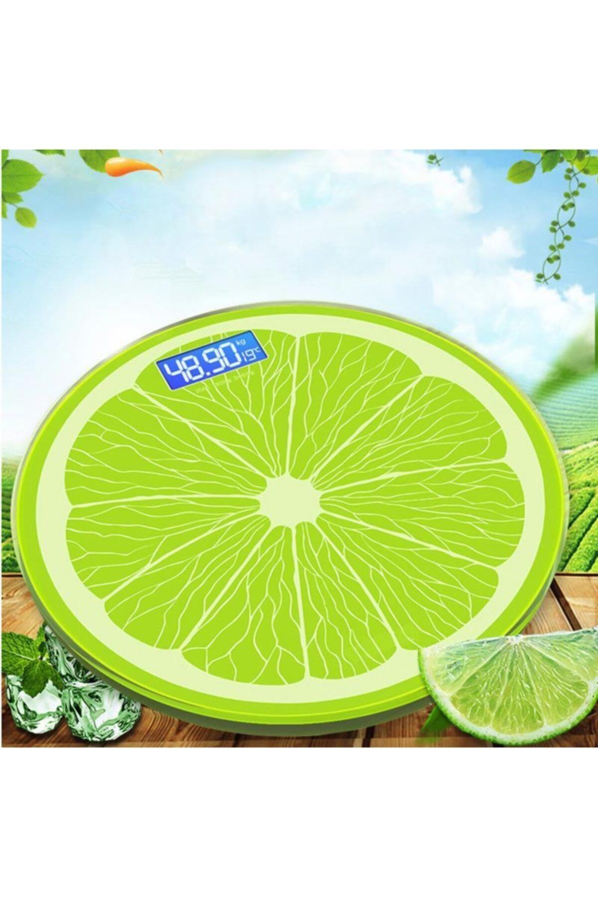MASTEK Elektronik Dijital Baskül Limon Desenli