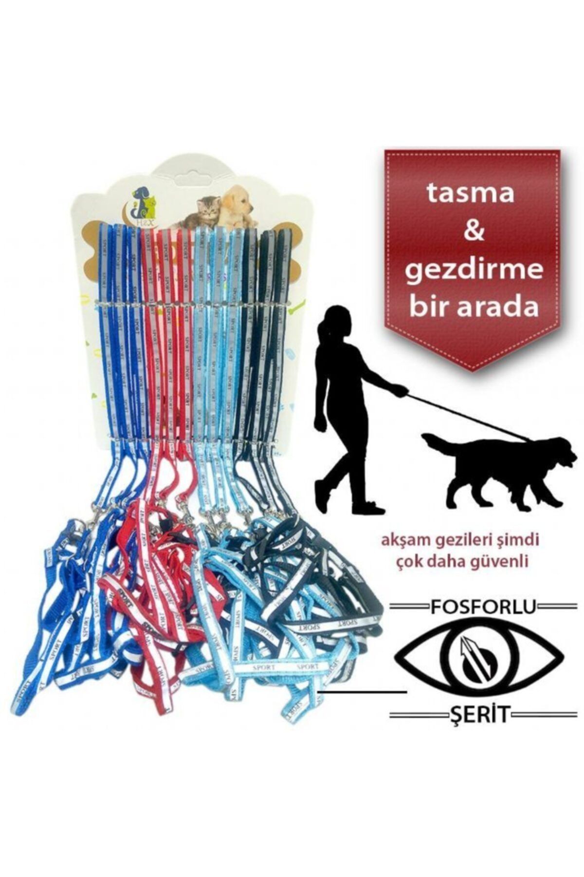 Easy Pet Kedi Köpek Gezdirmeli Gögüs Tasması Reflektörlü