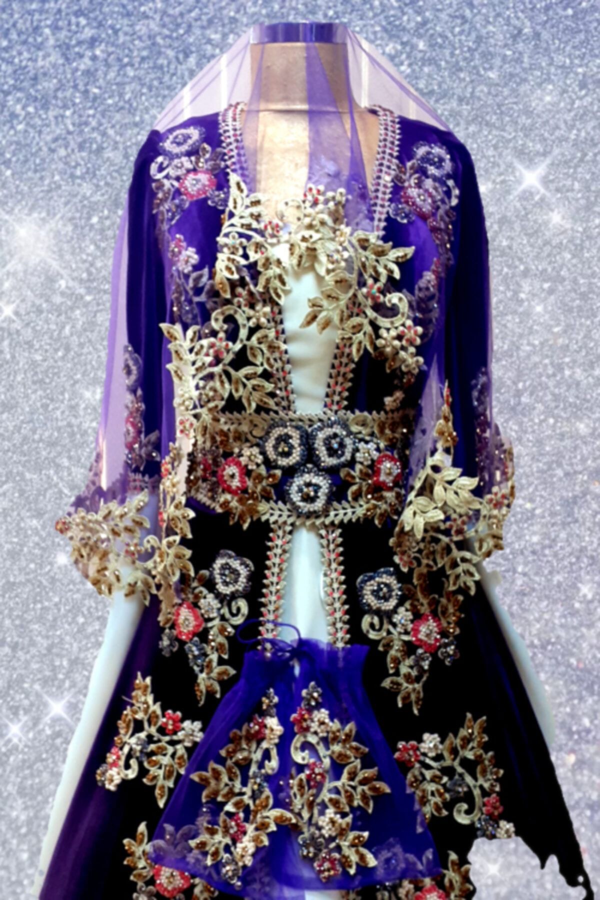 SOMSA GELİNLİK MODA EVİ Kadın Mor Bindallı