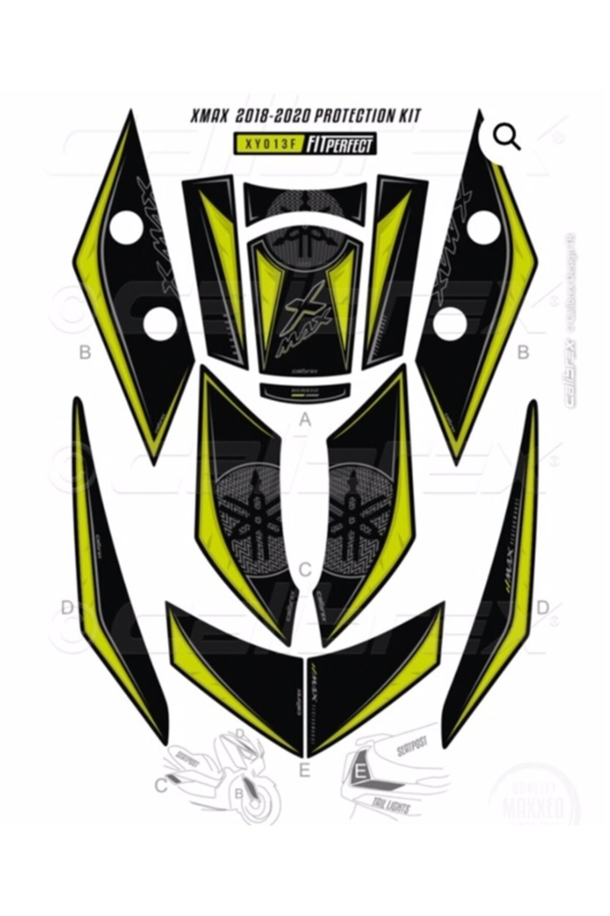 Gogo Yamaha Xmax 2018-2020 Komple Tank Pad