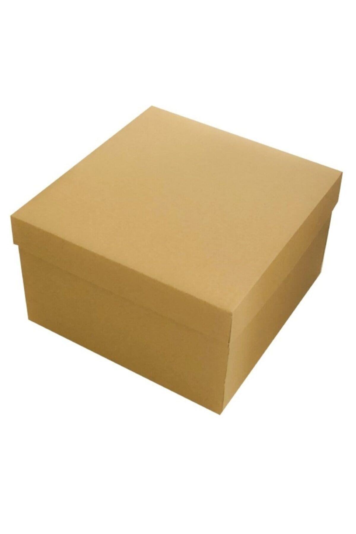 KOLİJET Kapaklı Boş Hediye Kutusu,kargo Kutusu 25x25x15 Cm (5 Adet)
