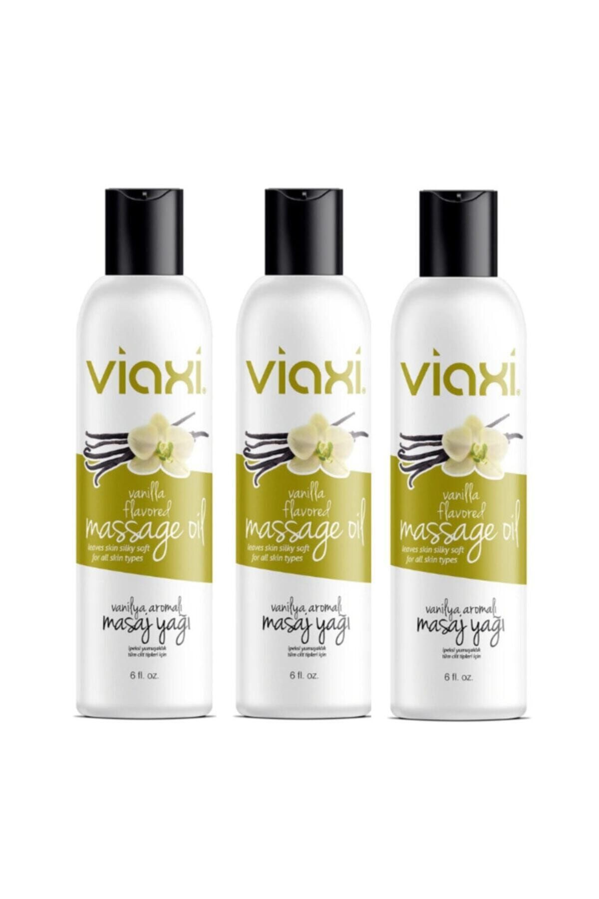 Viaxi Masaj Yağı Vanilya Aromalı 177 Ml*3 Adet