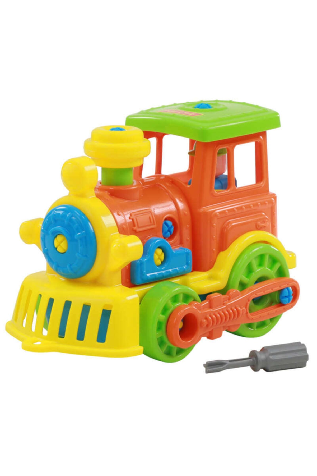 Polesie Oyuncak 71255 Lokomotif Tren Sökülebilir Eğitici Tasarımcı Turuncu 48 Parça