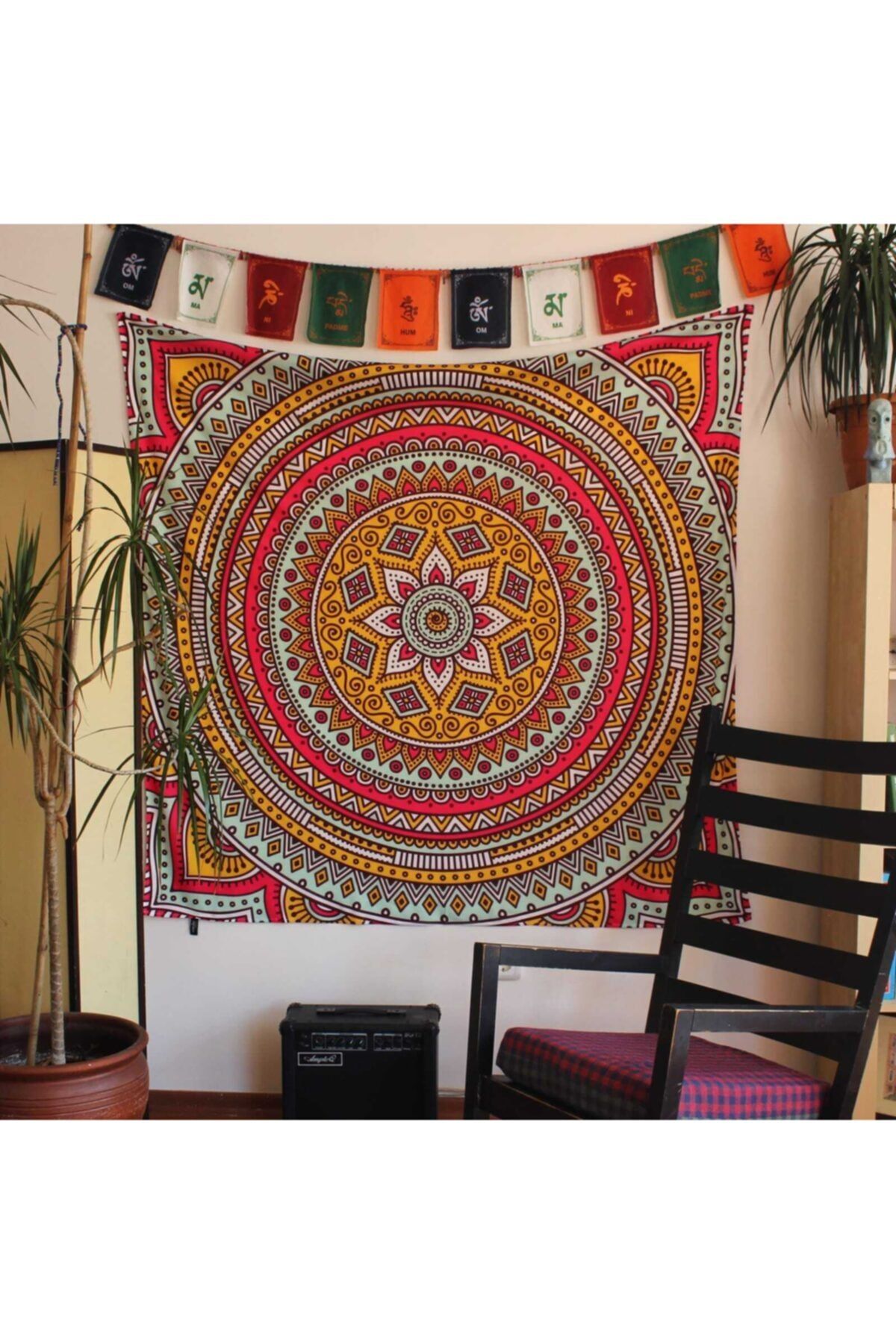 WANDER TAPESTRY Bohem Mandala Duvar Örtüsü Tapestry 75x75