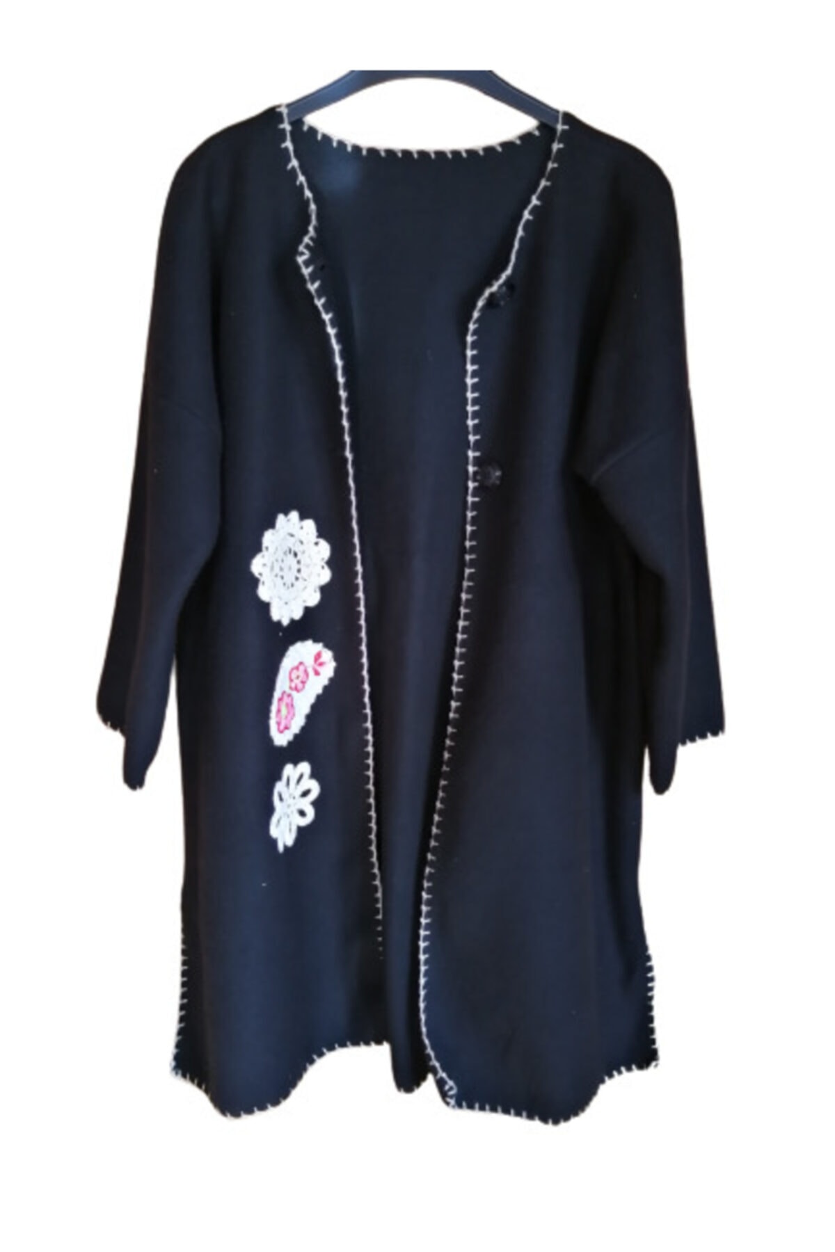 sinkop Kadın Siyah Polar Kaftan