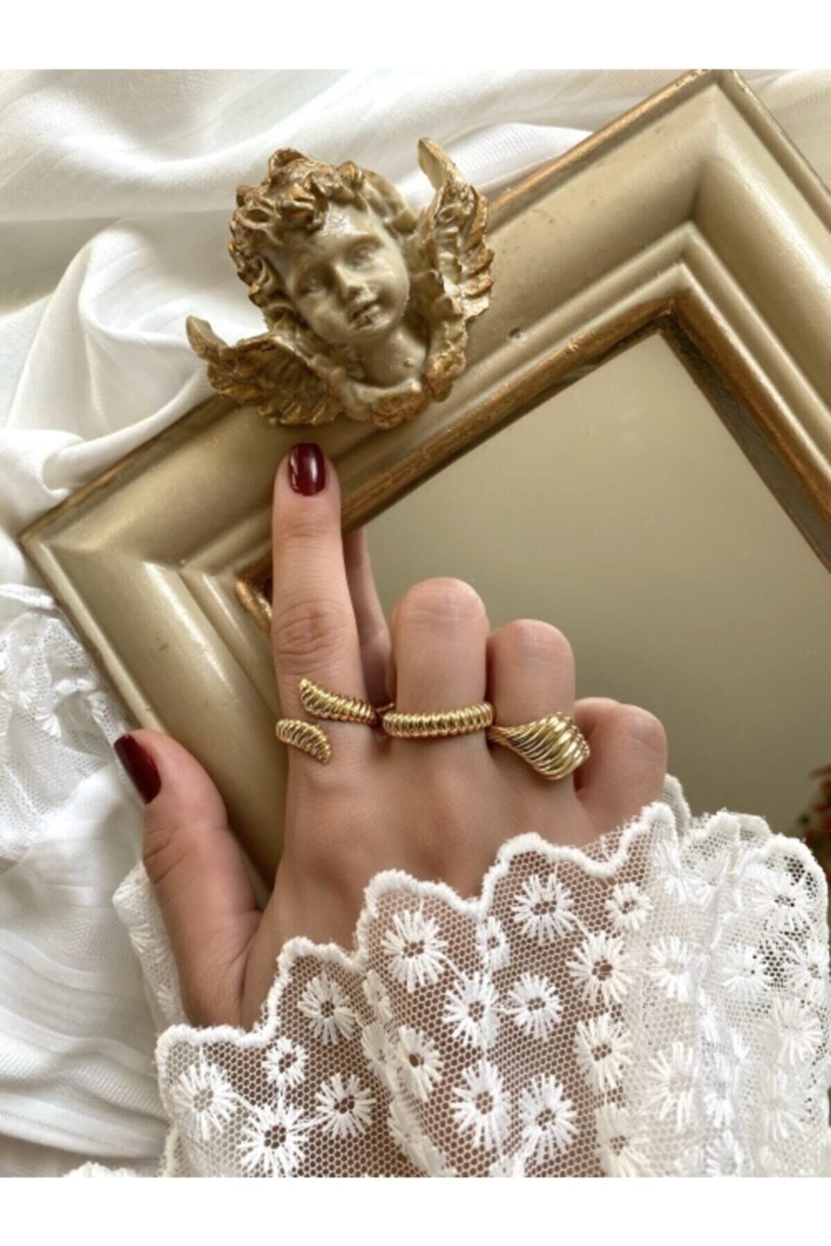 Reina Accessorize Vintage Yüzük Seti 3'lü