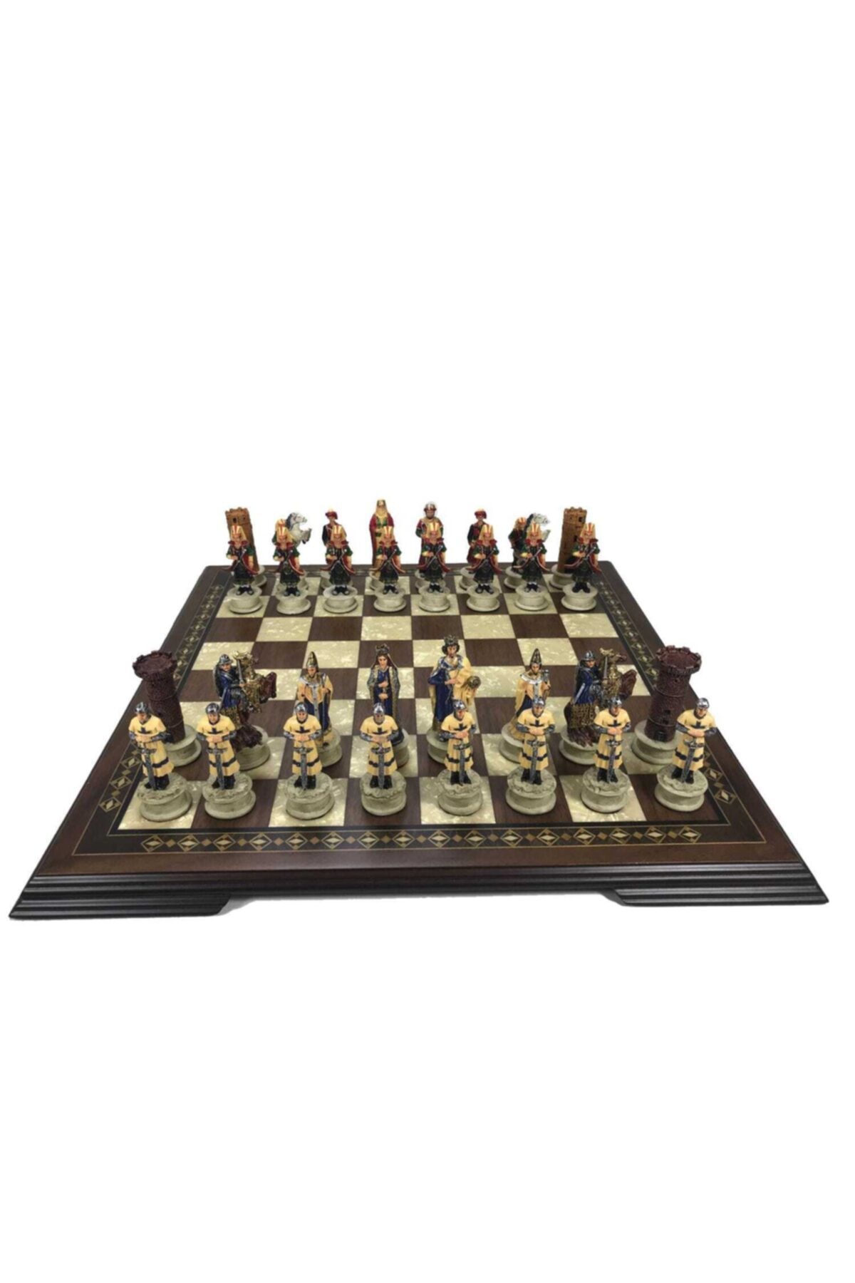 MAGNETDEPO Yeniçeri Temalı Büyük Boy ve Helena Marka Düz Satranç Tahtası