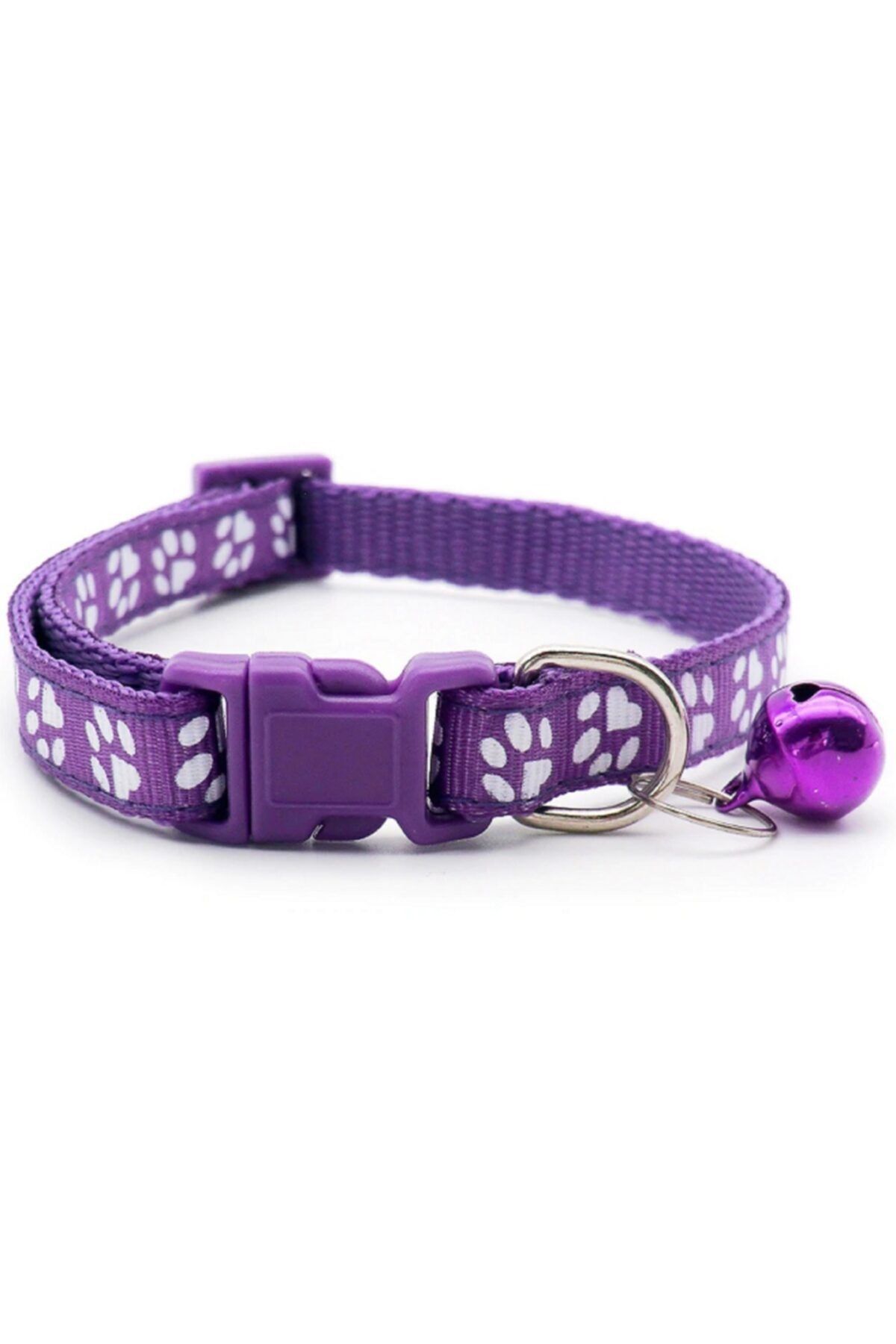 specific Specıfıc Kedi Ve Minik Irk Köpek Boyun Tasmaları Pati Desenli_boyun Çevresi 19-32 Cm_eflatun
