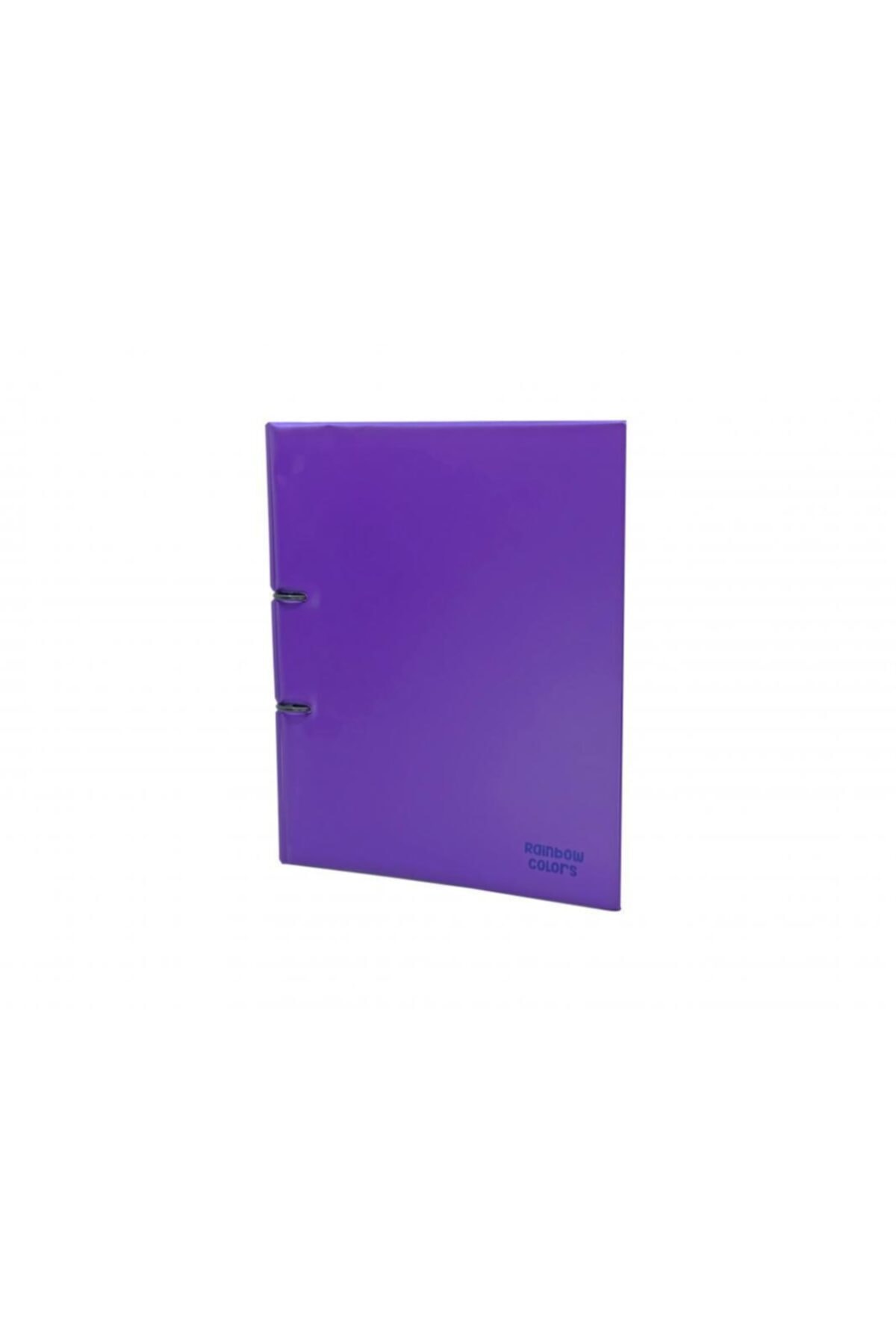 HTstore Rainbow Colors A4 Renkli Klasör 2 Halka - Mor