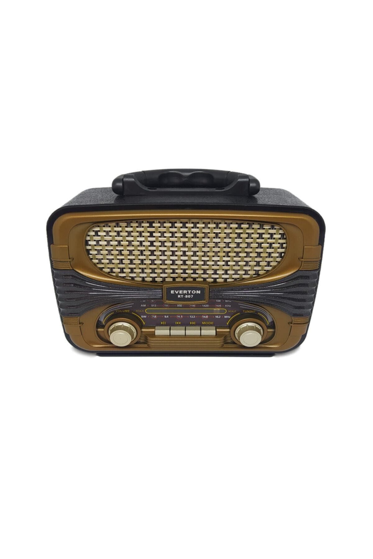Everton Rt-807 Bluetoothlu Nostaljik Görünümlü Radyo Müzik Çalar