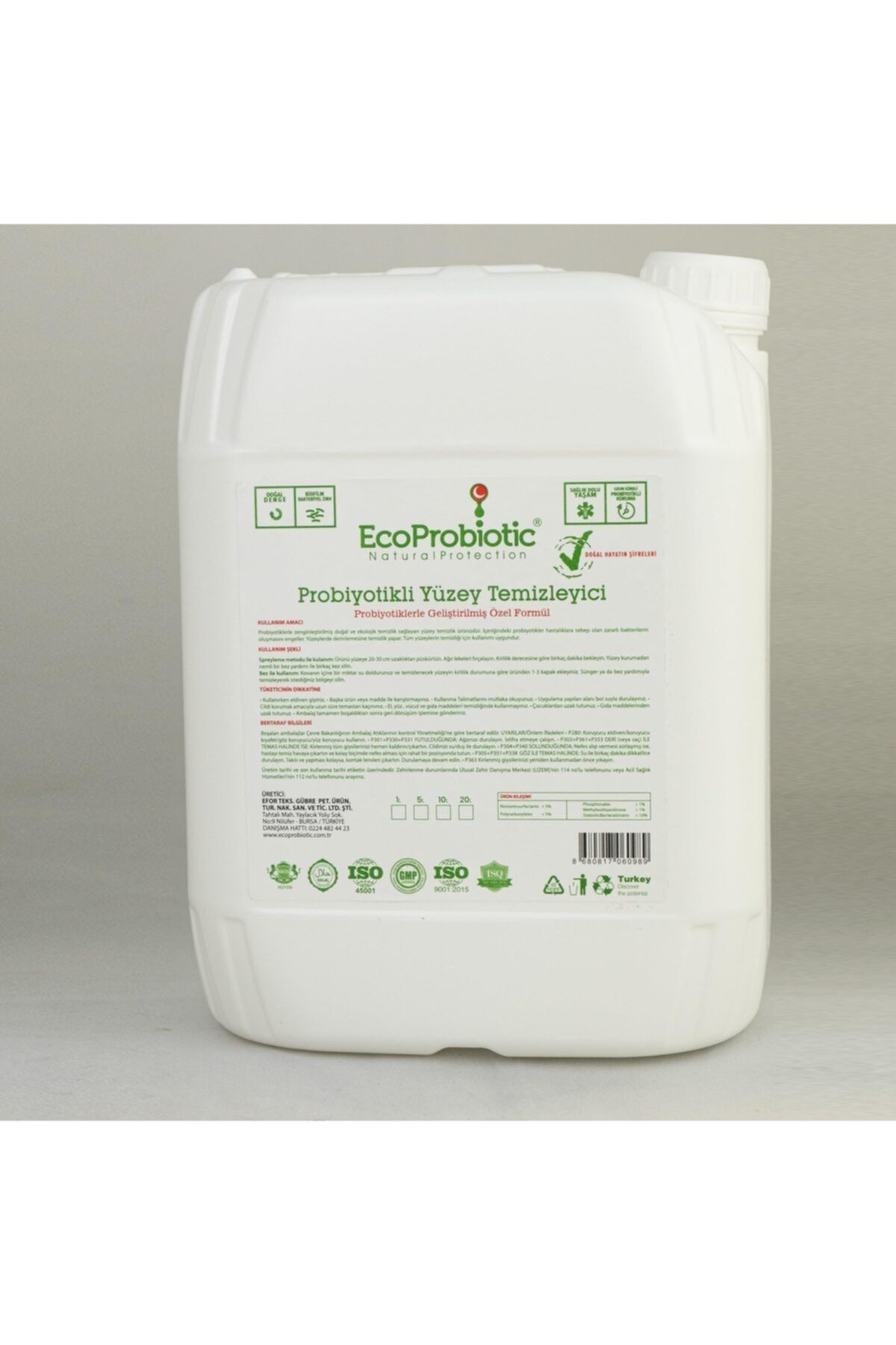 EcoProbiotic Probiyotikli Yüzey Temizleyici Ekstra 20 Lt