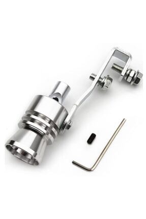 Üniversal Egzoz Islık Aparatı Egzoz Ucu Turbo Sesi Large 29 Mm Krom Image 0