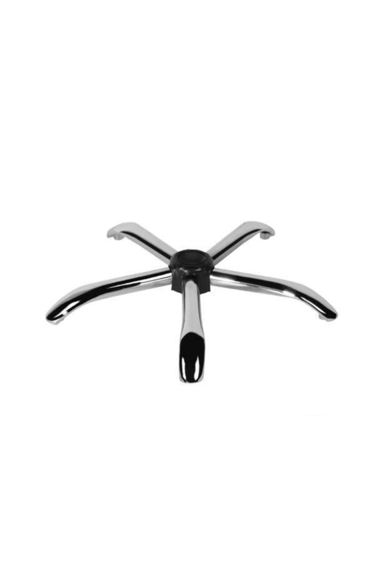 AKBÜRO Tekerli Krom Ayak 5'li