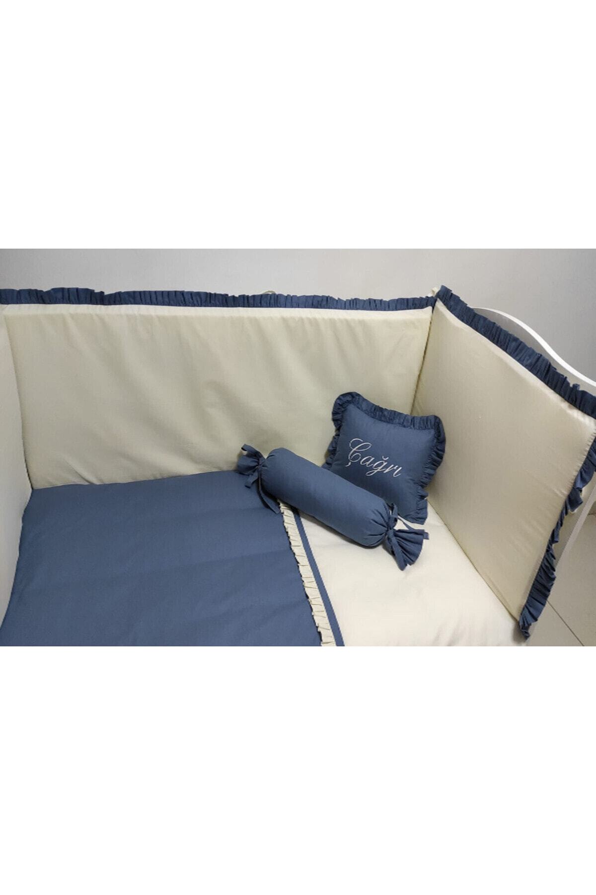 modastra Fırfır Desen Indigo Renk 100x200 Kenar Koruma