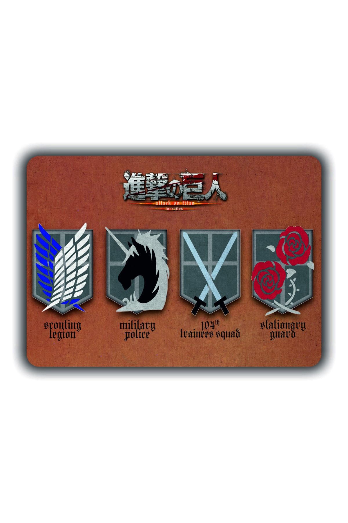 ZID Attack On Titan Mousepad Shingeki No Kyojin Anime