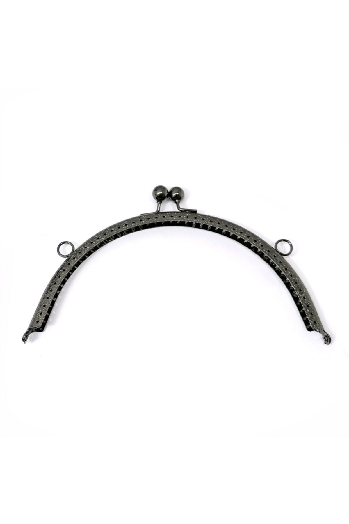 Hobizubi 21 cm Oval Füme Metal Çanta Sapı