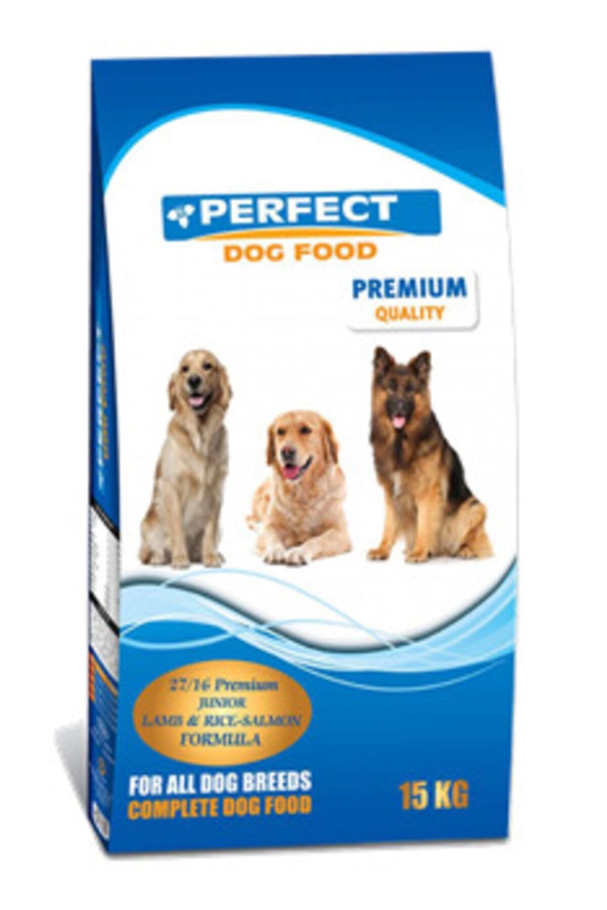 PERFECT Junior 27/16 Premium Kuzu Etli Ve Somonlu Yavru Köpek Maması 15 Kg