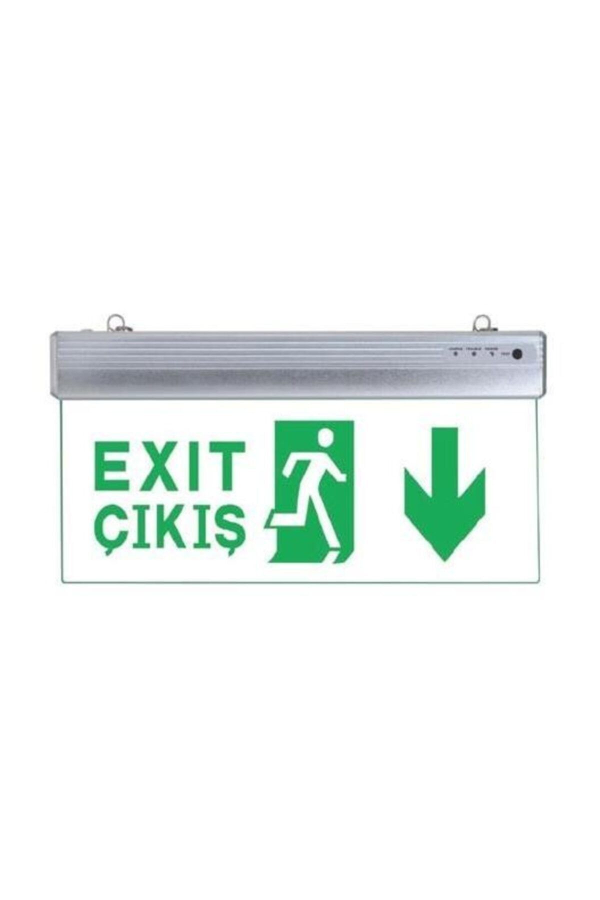 EvimShopping Aşağı Doğru Işıklı Şarjlı Exit Çıkış Armatürü