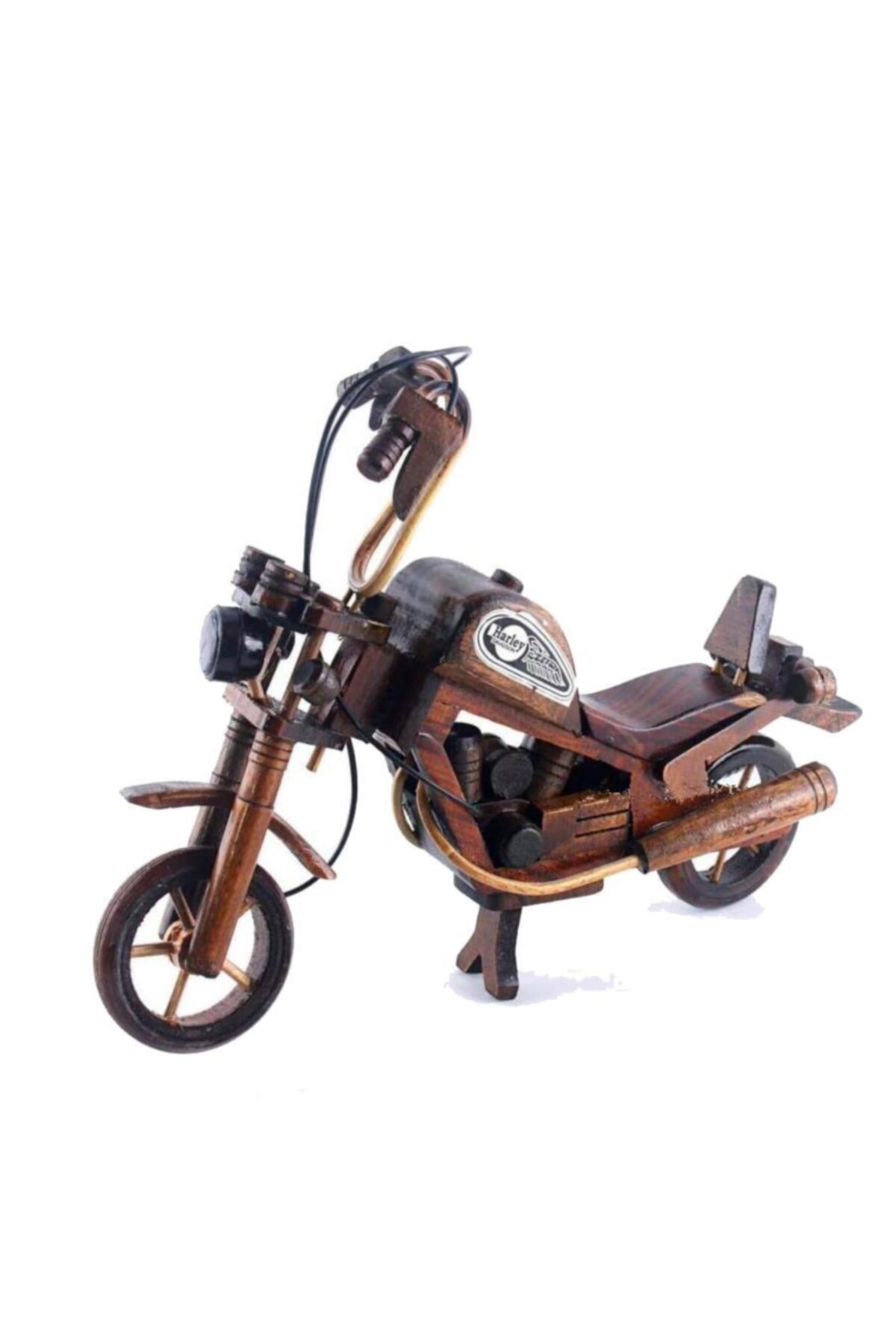 Dekor El Yapımı Atif Harley Davinson Modeli Ahşap Motorsiklet