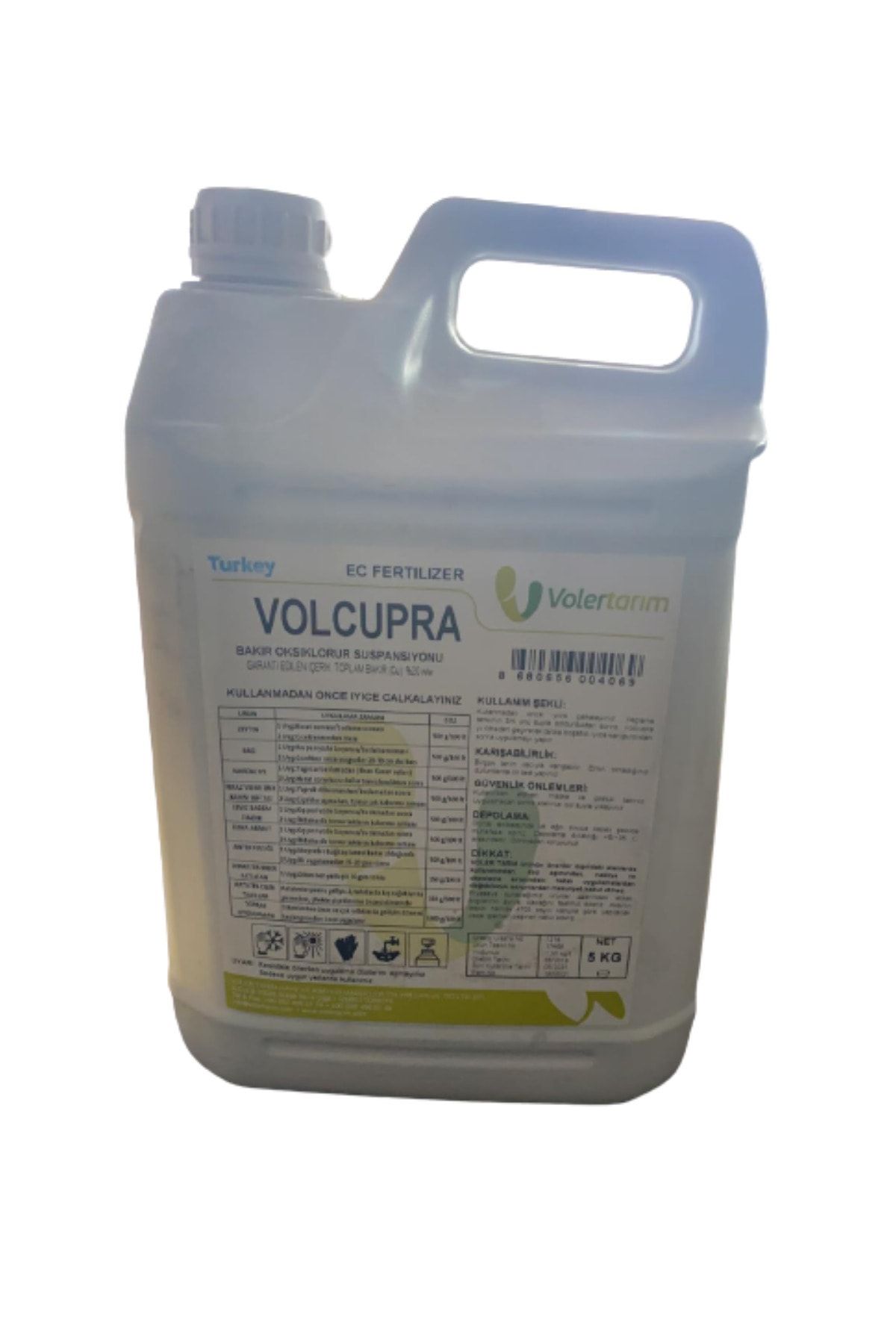 Voler Tarım Volcupra Bakır Oksiklorür Süspansiyonu Yaprak Gübresi 5 Kg