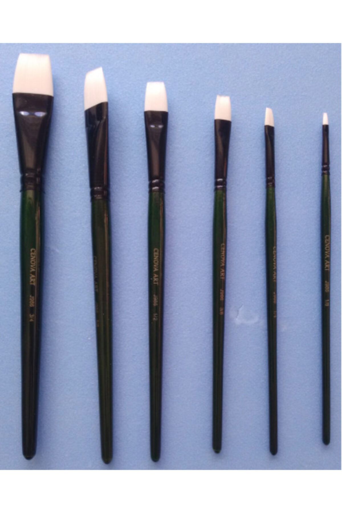 Cenova Art 6 Lı Set  Lüx Tasarım Akrilik ve Yağlı Boya Fırçası