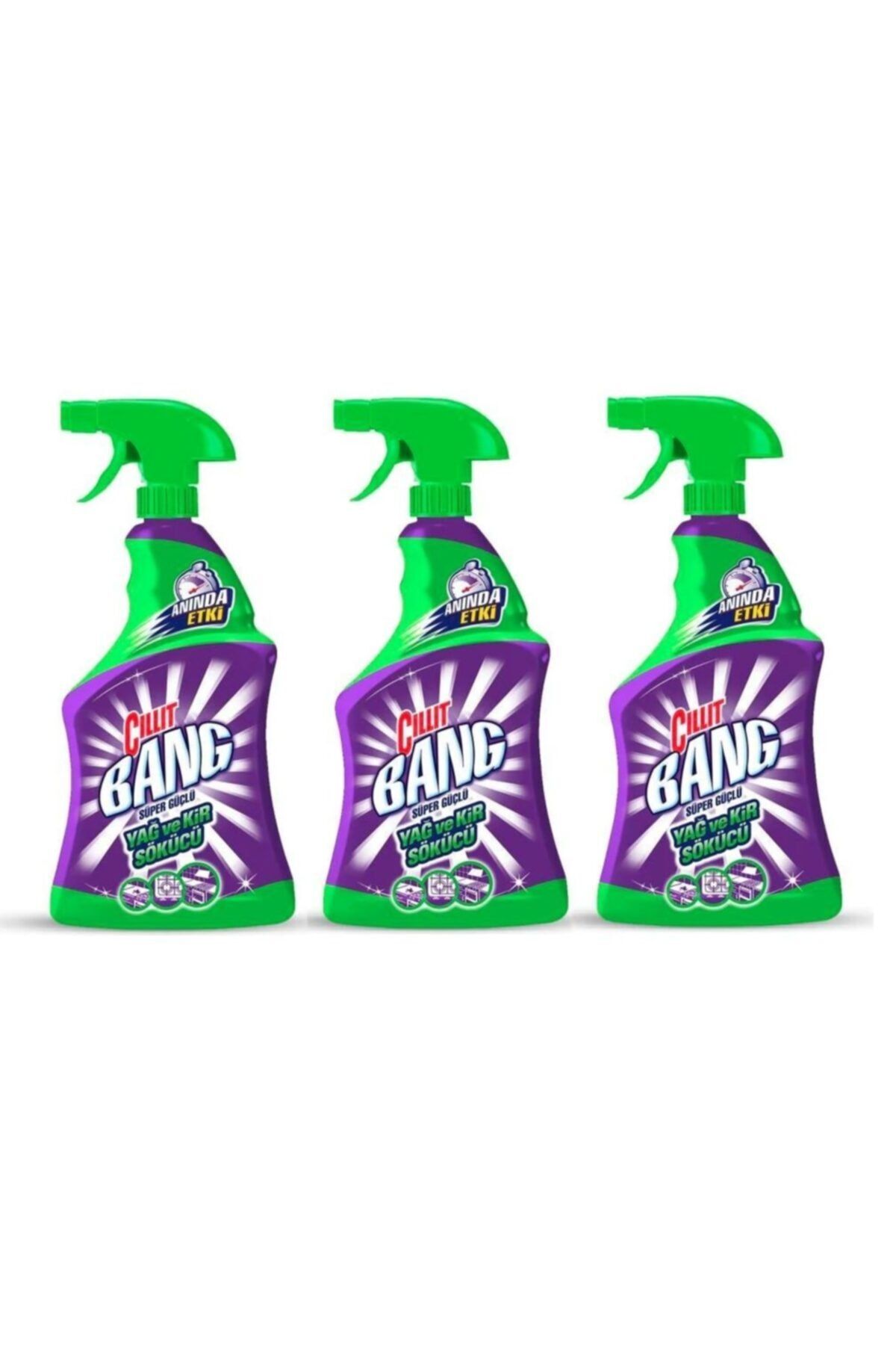 Cillit Bang Yağ Ve Kir Sökücü Sprey 3 X 750 ml
