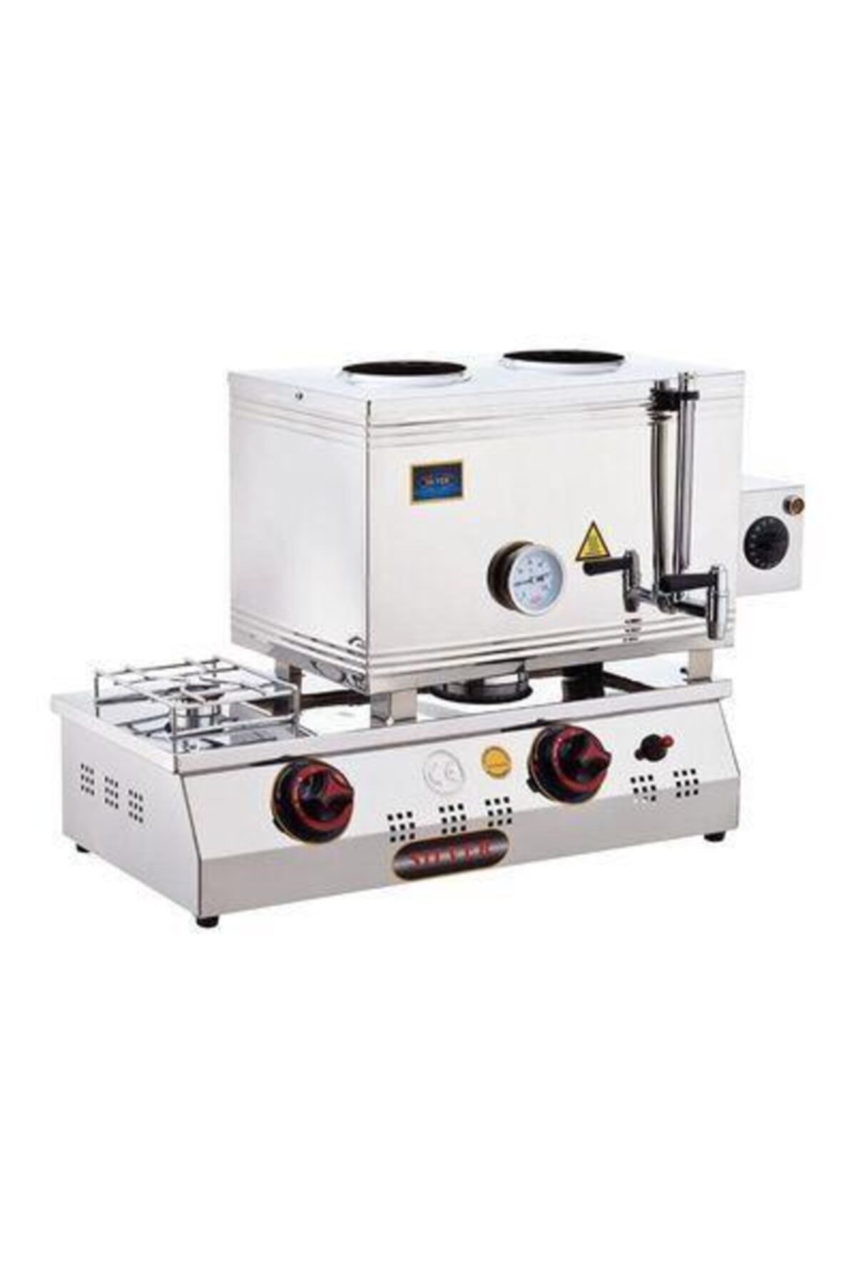 Işıkgaz Silver 40 Model Kaynaklı 2 Demlikli Çay Ocağı