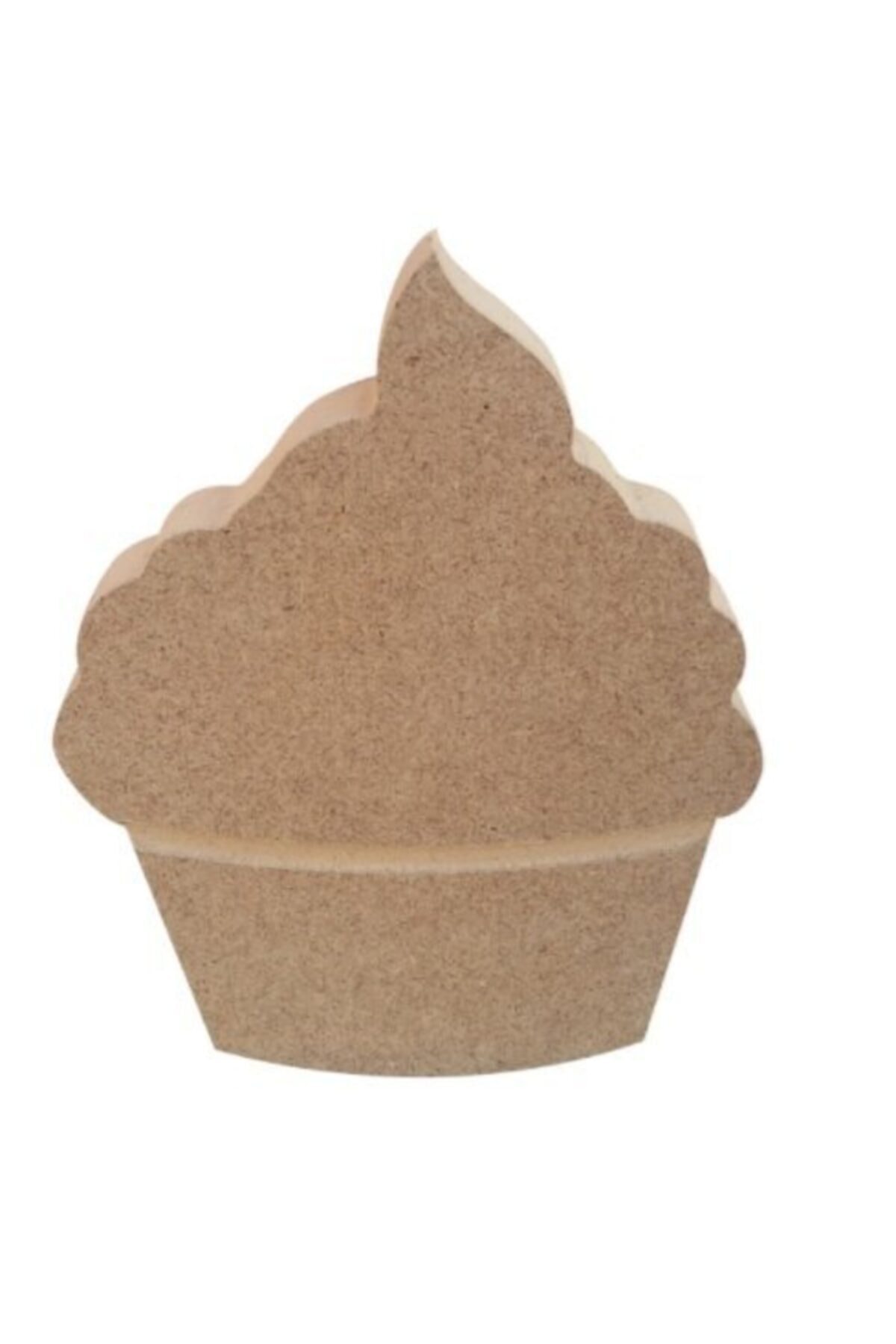 Ahşap Cupcake Biblo - 12.5x15 Cm