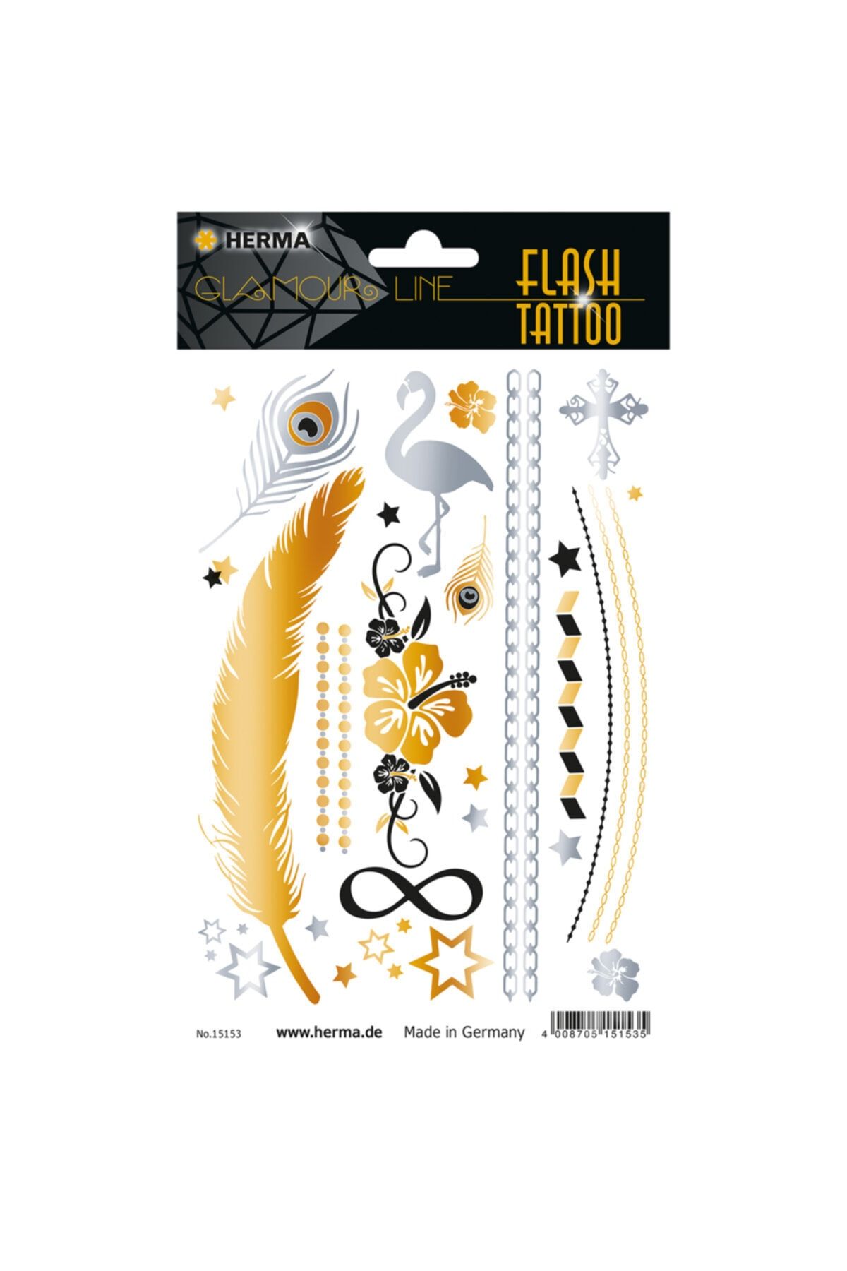 Herma Glamour Lıne Flash Tattoo Yıldız