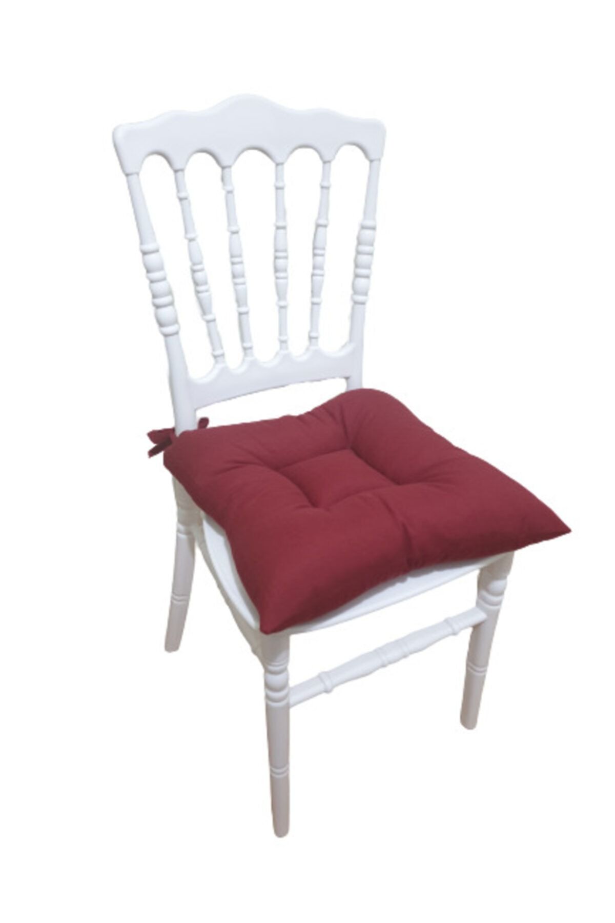 altinpamuk pofidik sandalye minderi bordo duck kumas 42x42cm bagcikli fiyati yorumlari trendyol