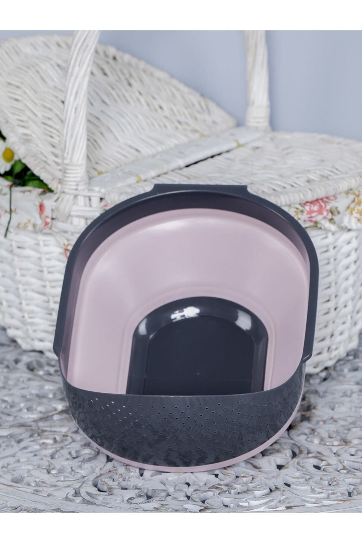 Cooker Katlanabilir Yapısı Ile Akordiyon Pirinç, Meyve Süzgeçi Pembe Ckr2660 - Brt