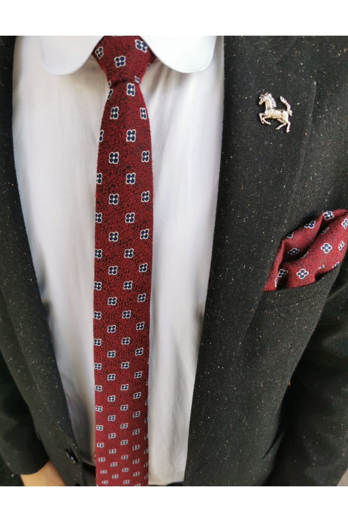 CROATE Yünlü Slim (Dar) Kravat