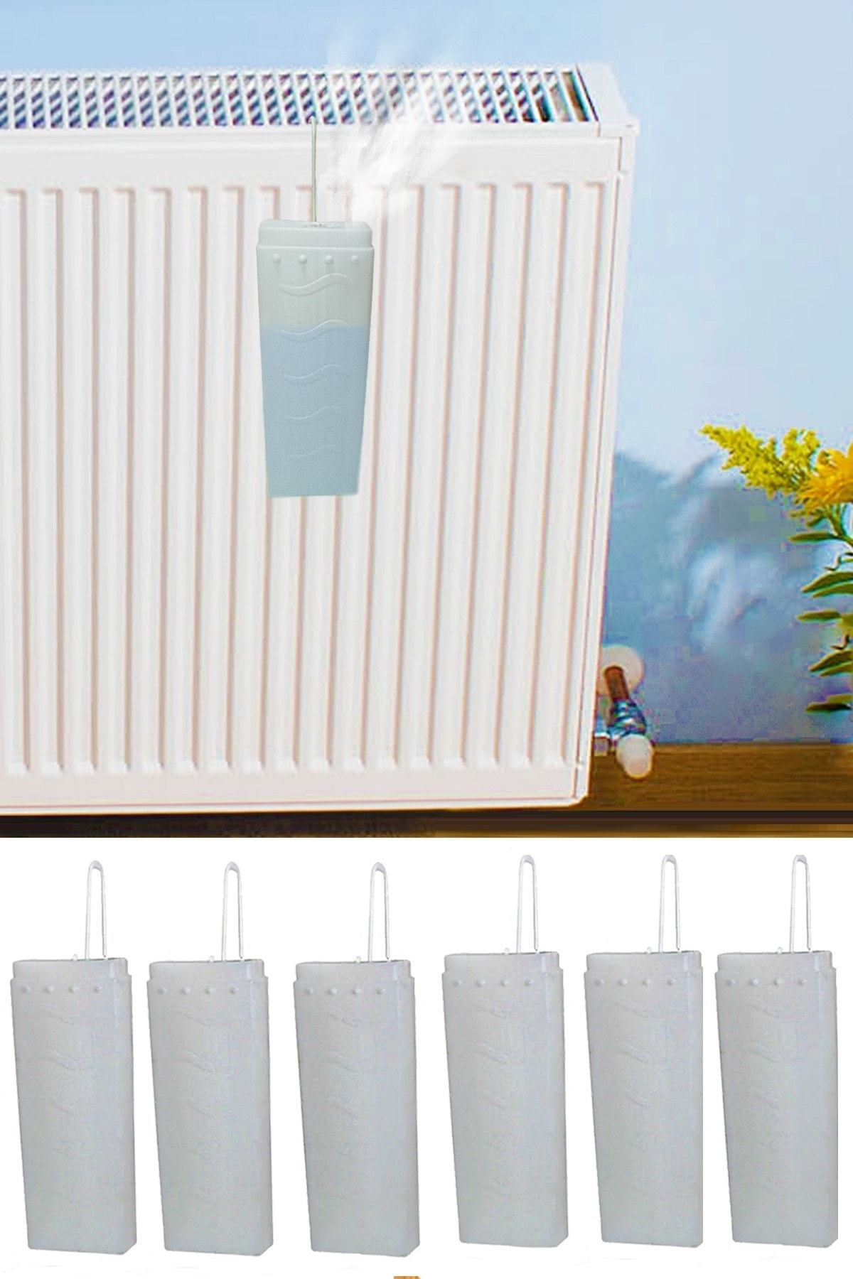 Reoona 6'lı Hava Nemlendirici Kalorifer Suluğu