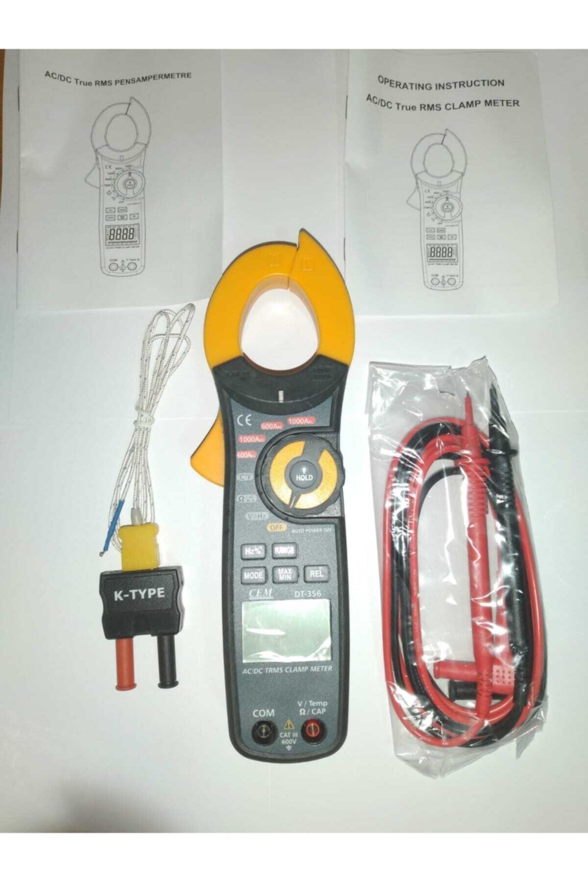 Cem Dt356 1000a Ac/dc True Rms Pensampermetre Ölçü Aleti Dt-356