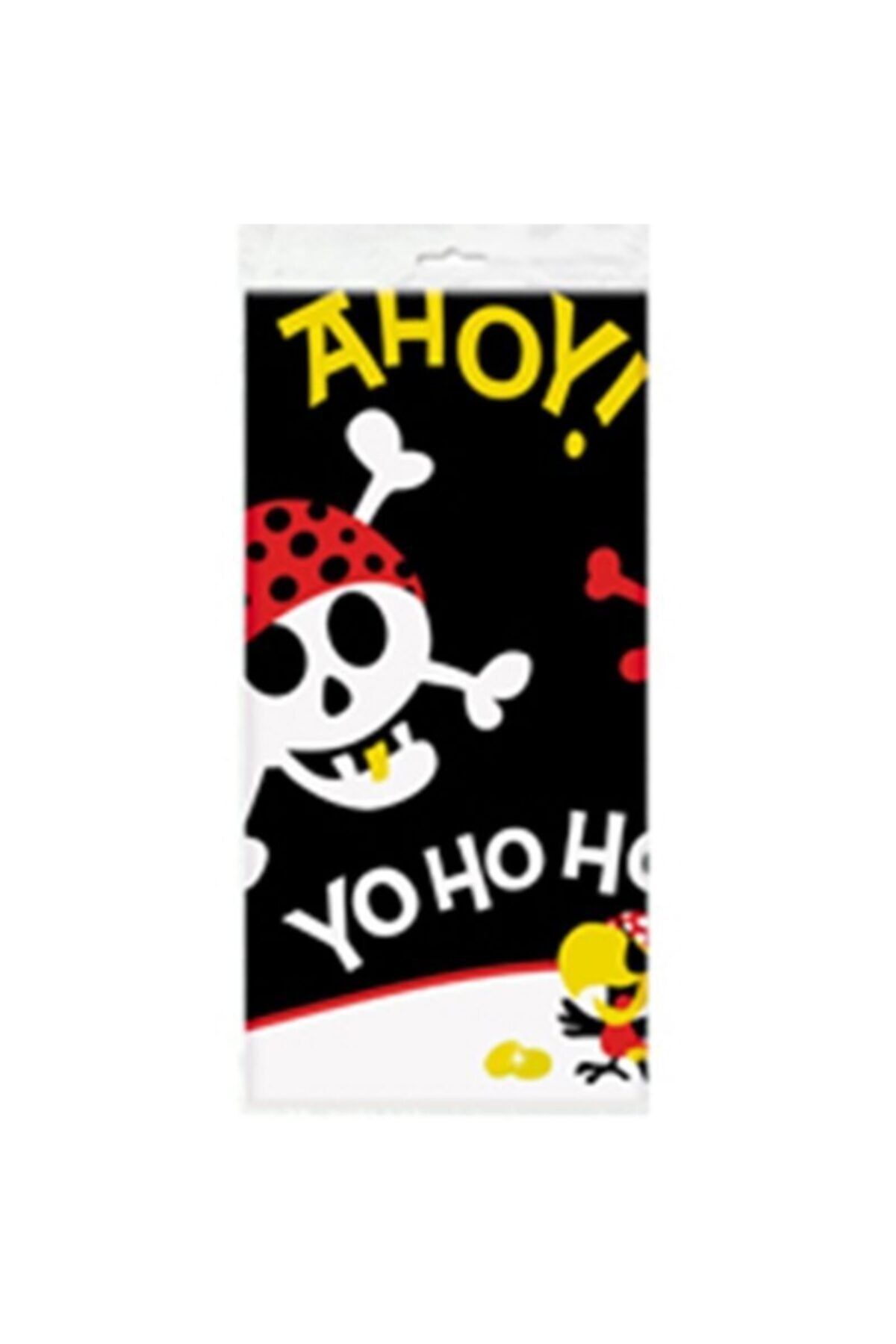 renklibalonpartystore Yo Ho Ho Sevimli Korsan Masa Örtüsü 137 X 213 cm