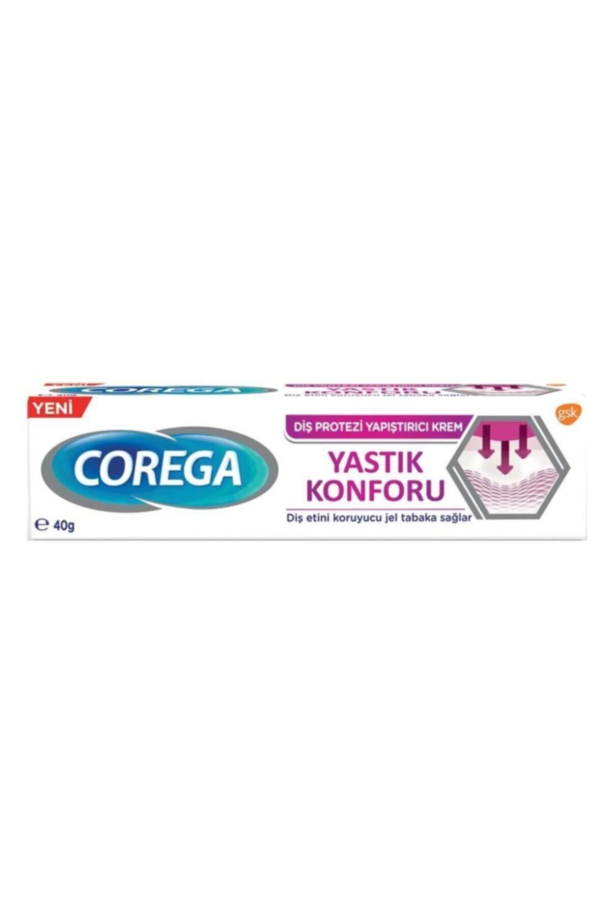 Corega Yapıştırıcı Krem Yastık Konforu 40gr 2 Adet