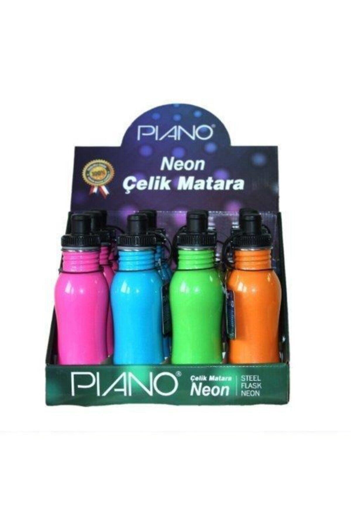 Piano Neon Renk Çelik Matara 1 Adet