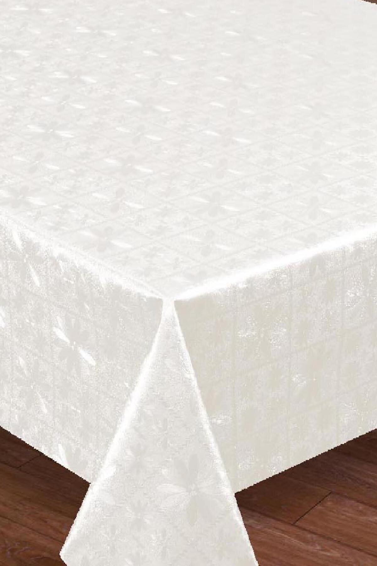 Fantastik Home Beyaz Silinebilir Leke Tutmaz Pvc Masa Örtüsü 140x180cm