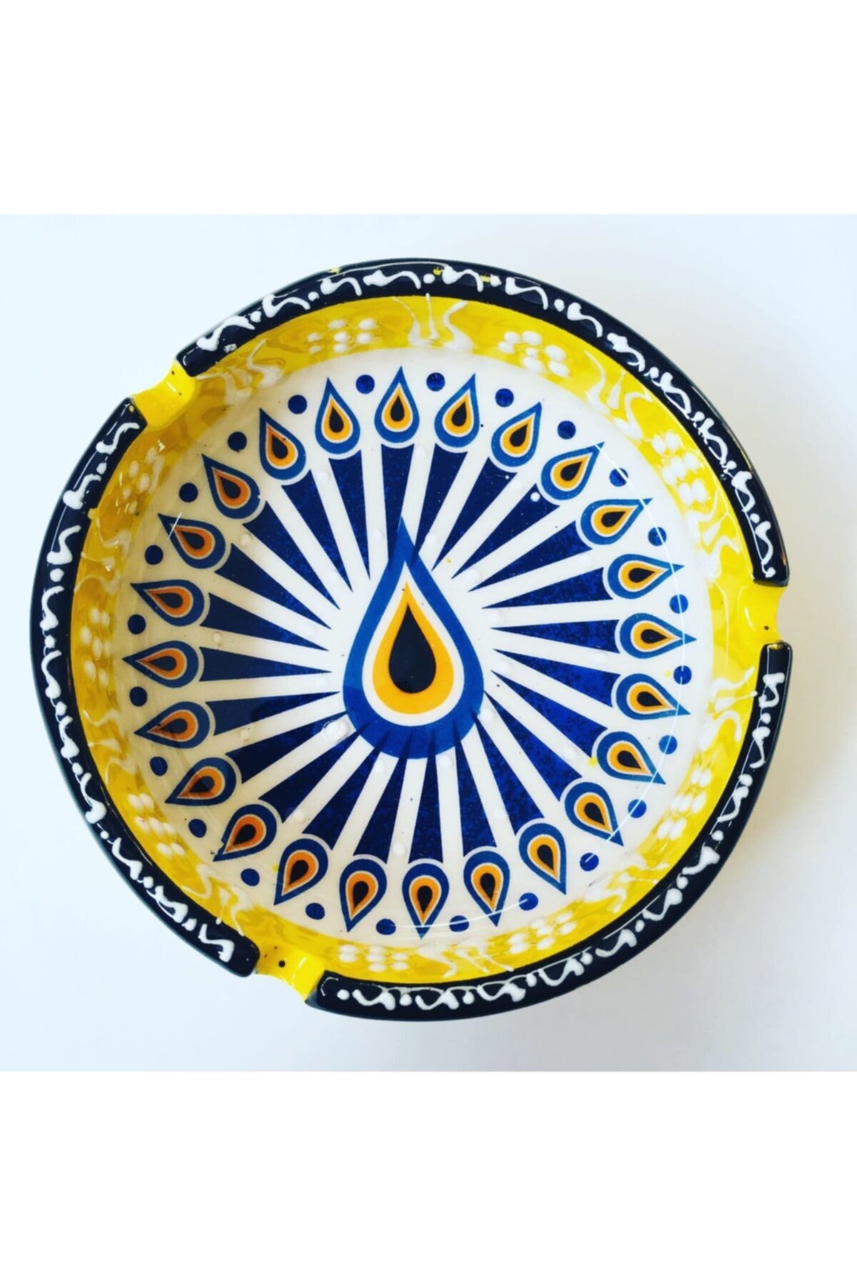 EMİN SERAMİK Nazar Desen Küllük 12cm