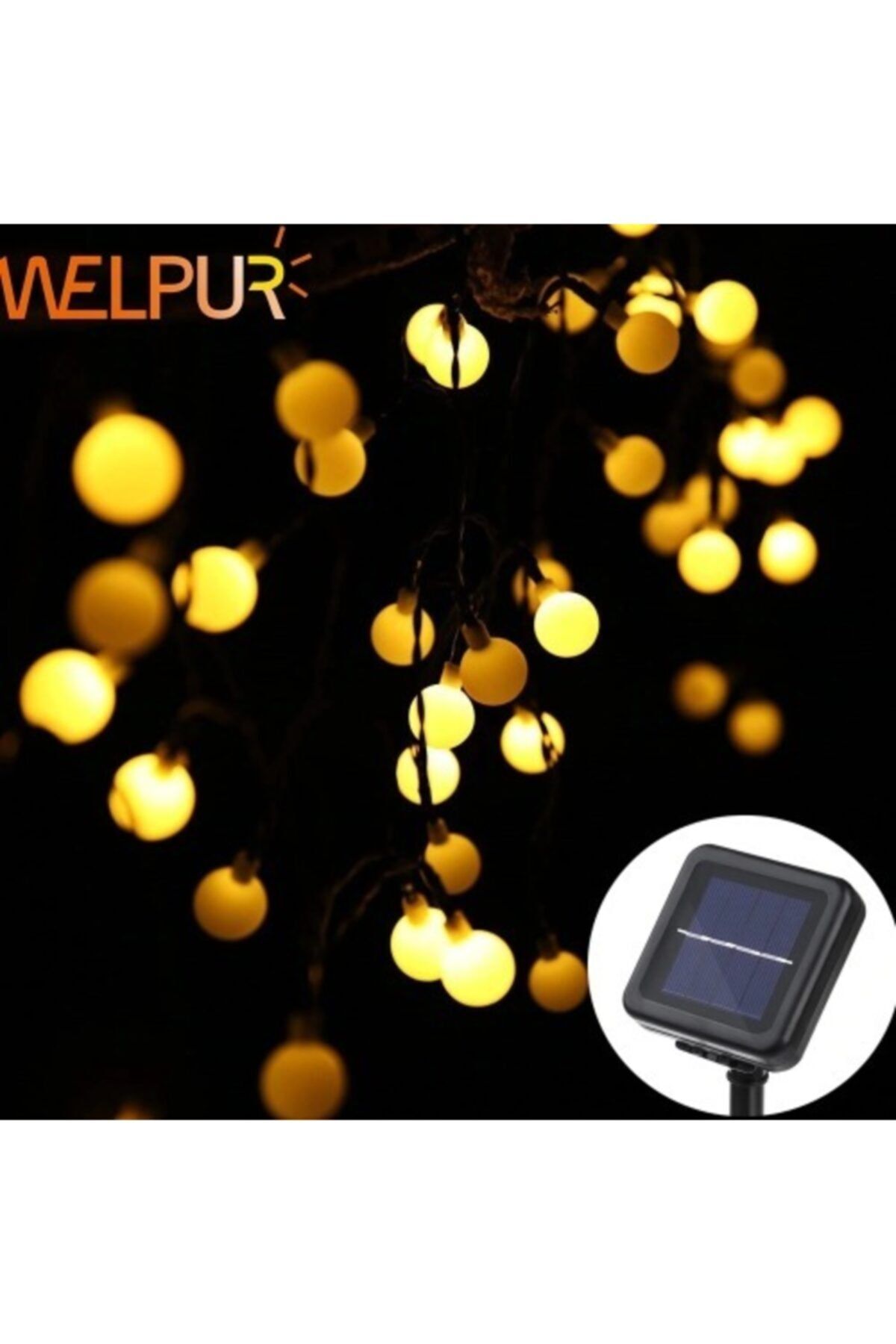 Schulzz 8 Modlu 50 Led Solar Güneş Enerjili Dış Bahçe Aydınlatma Su Geçirmez Led