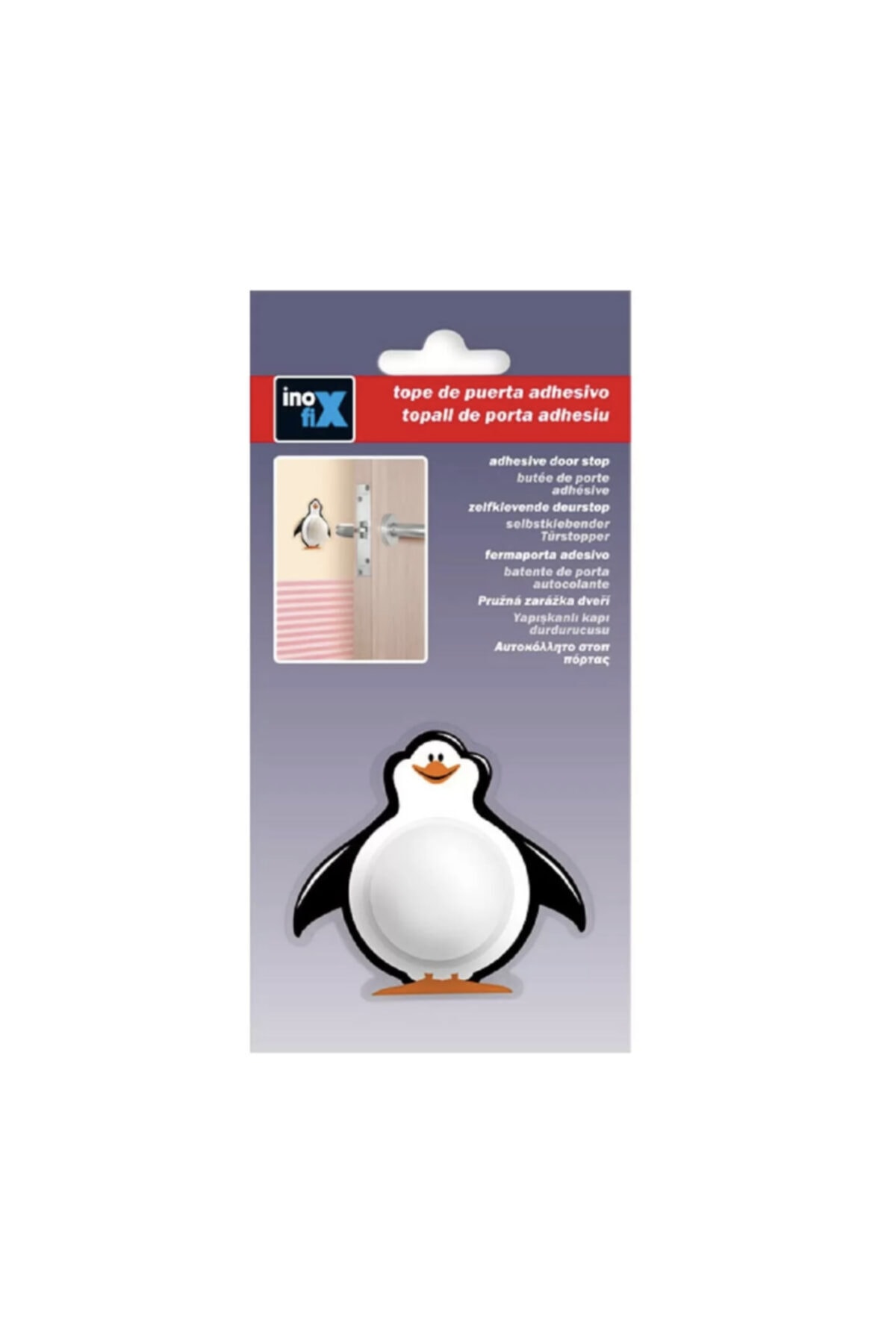 İnofix Yapışkanlı Kapı Stoperi Penguen - Pvc