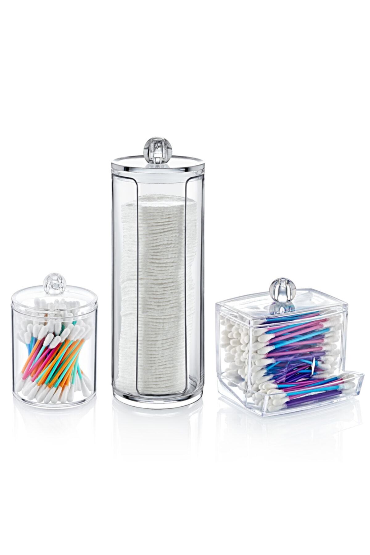 Kitchen Chef Akrilik Lüx 3'lü Makyaj Organizer Set Ft-011