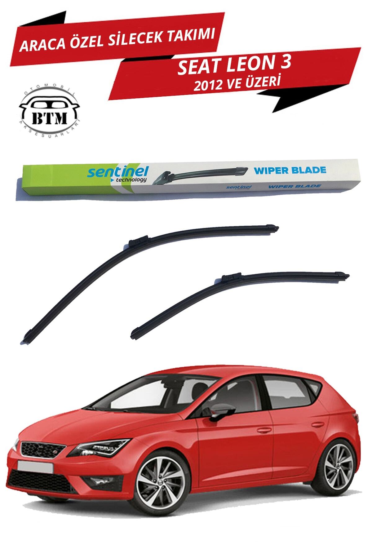 Sentinel Seat Leon Mk3-3,5 Araca Özel Ön Silecek Takımı Sağ Ve Sol