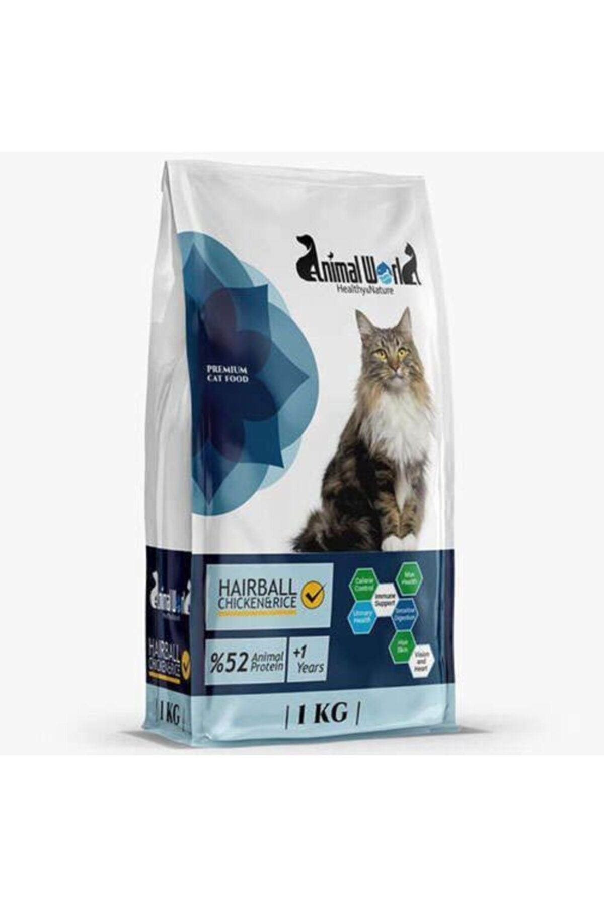 ProChoice Animal World Hairball Tüy Yumağı Önleyici Tavuklu Kedi Maması 1 Kg