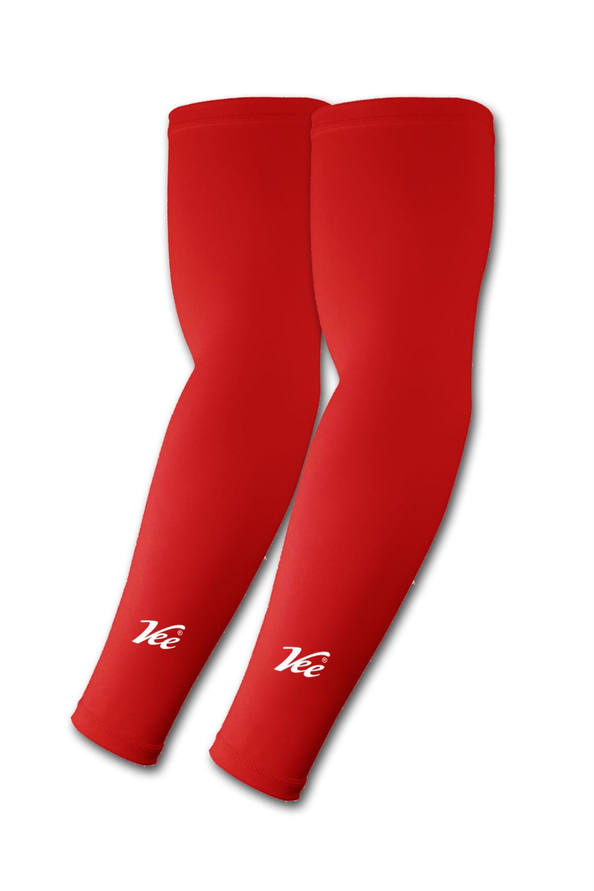 Vee Unisex Kırmızı Lycra Lüks Basketbol Voleybol Kolluğu  1 Çift