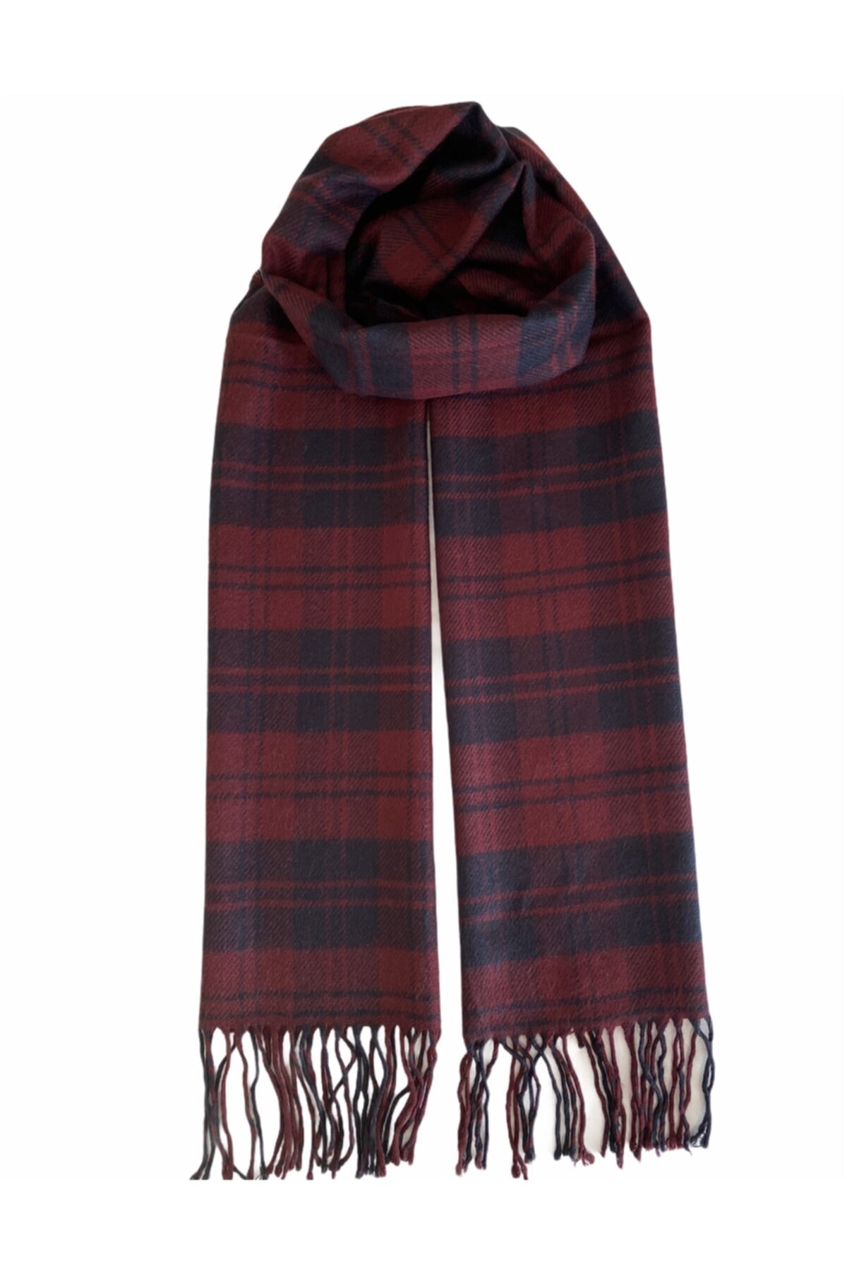 Mathilda Aksesuar Erkek Kırmızı Kareli Atkı