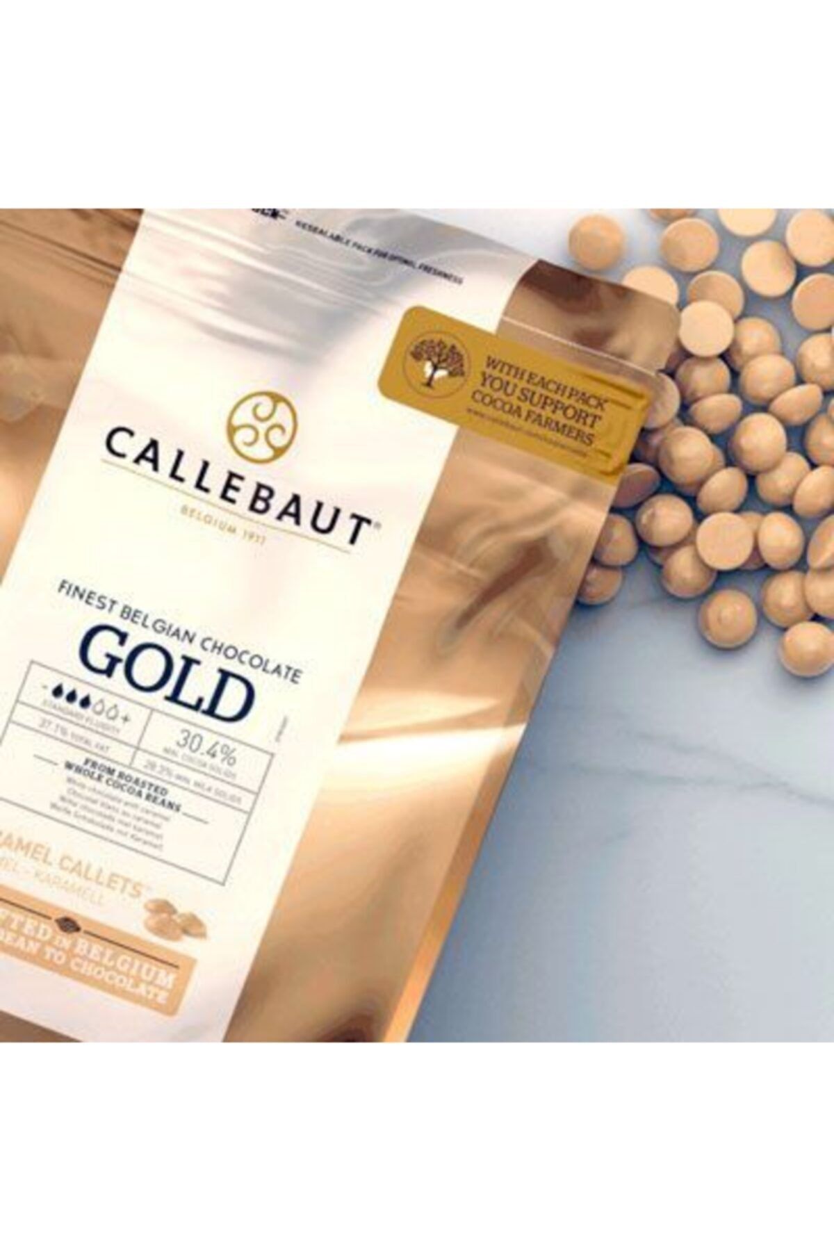 Callebaut Gold Karamel Çikolata 250 gr