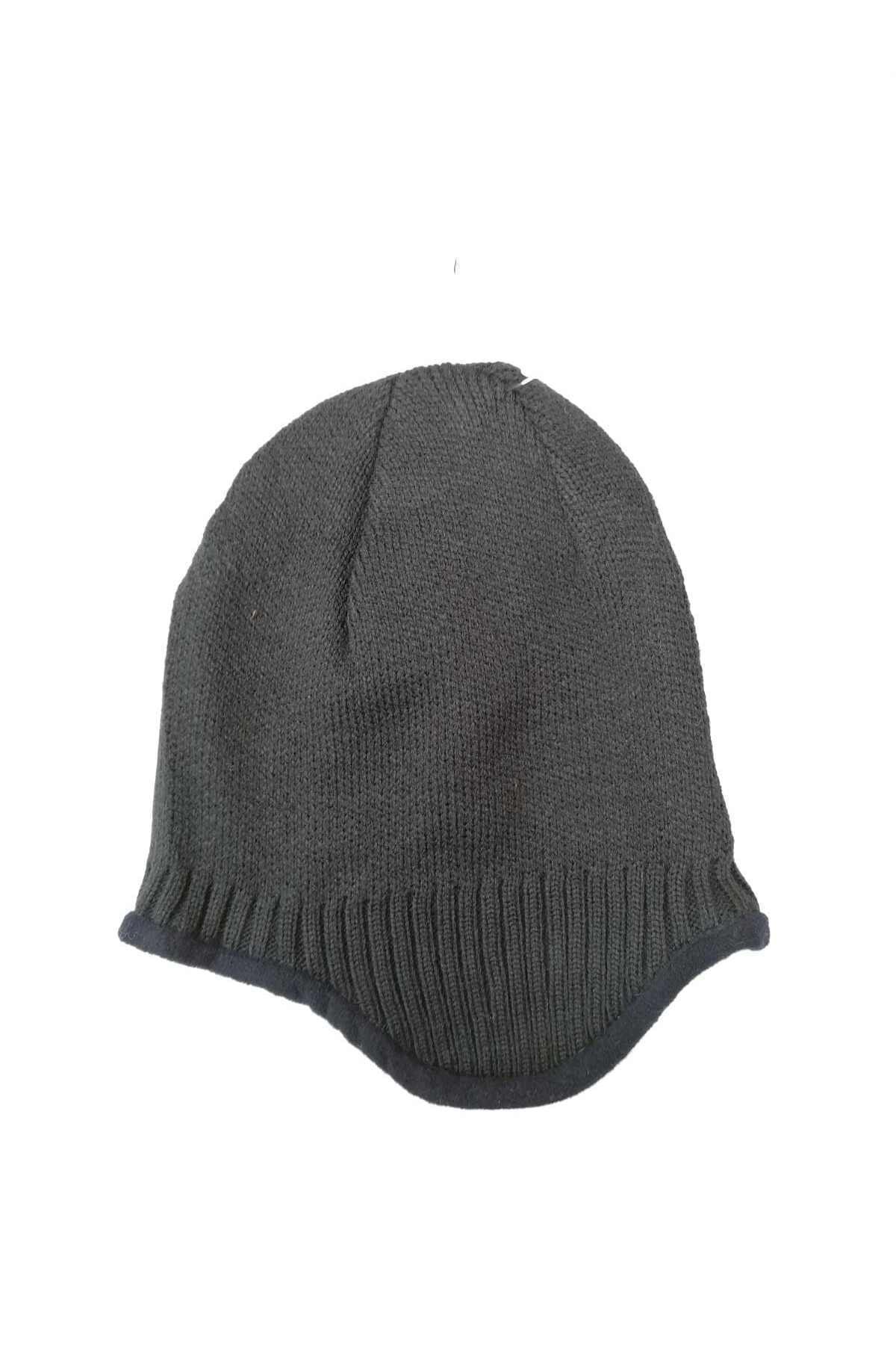 Granz Unisex Koyu Gri Örgü Polar Bere