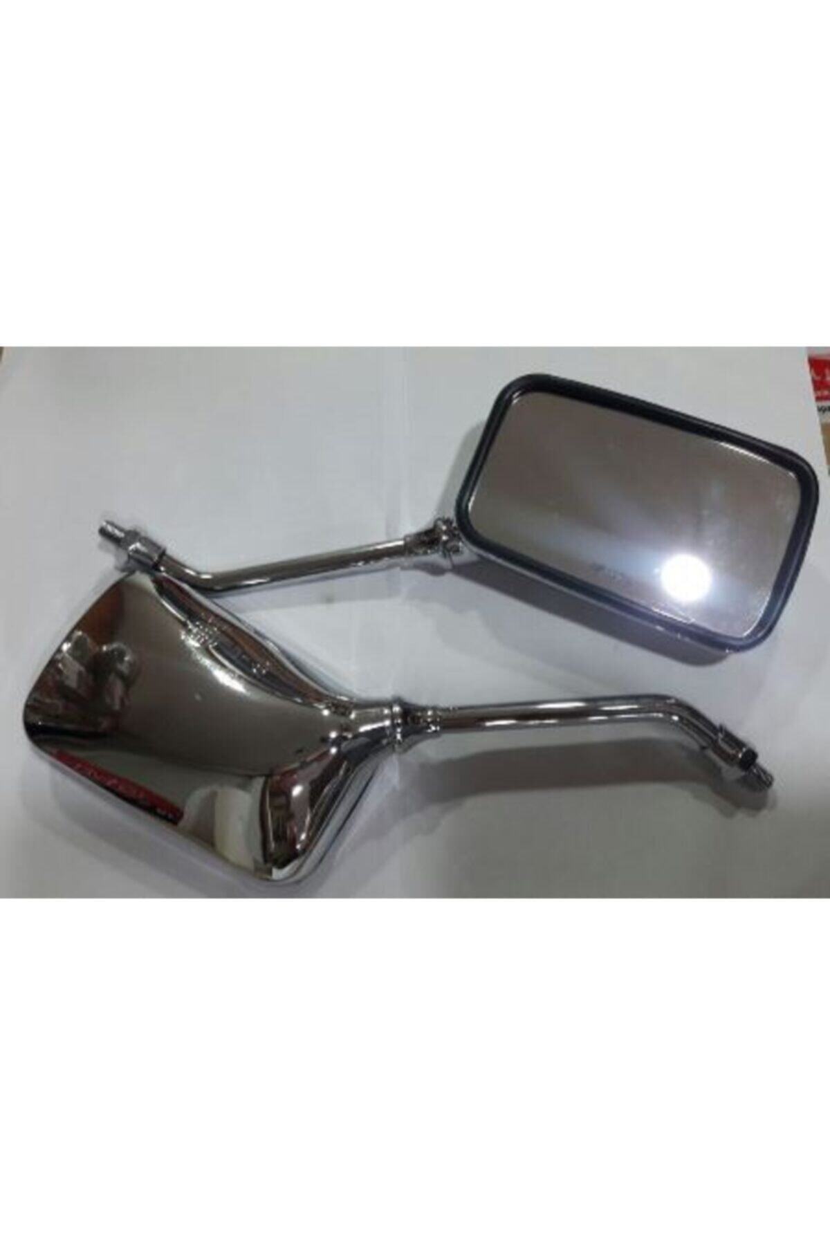 MOTOSPARTAN Motosiklet Aynası Tk Honda Cbf150 Nikelajlı Qy 178 10mm Sağ Taraf Ters Diş Krom