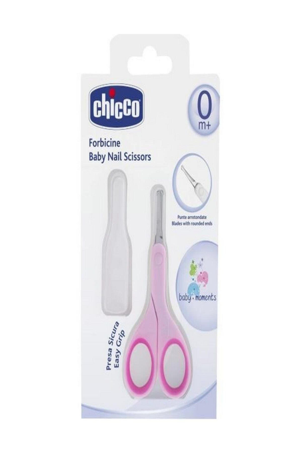 Chicco Yuvarlak Uçlu Kılıflı Tırnak Makası - Pembe